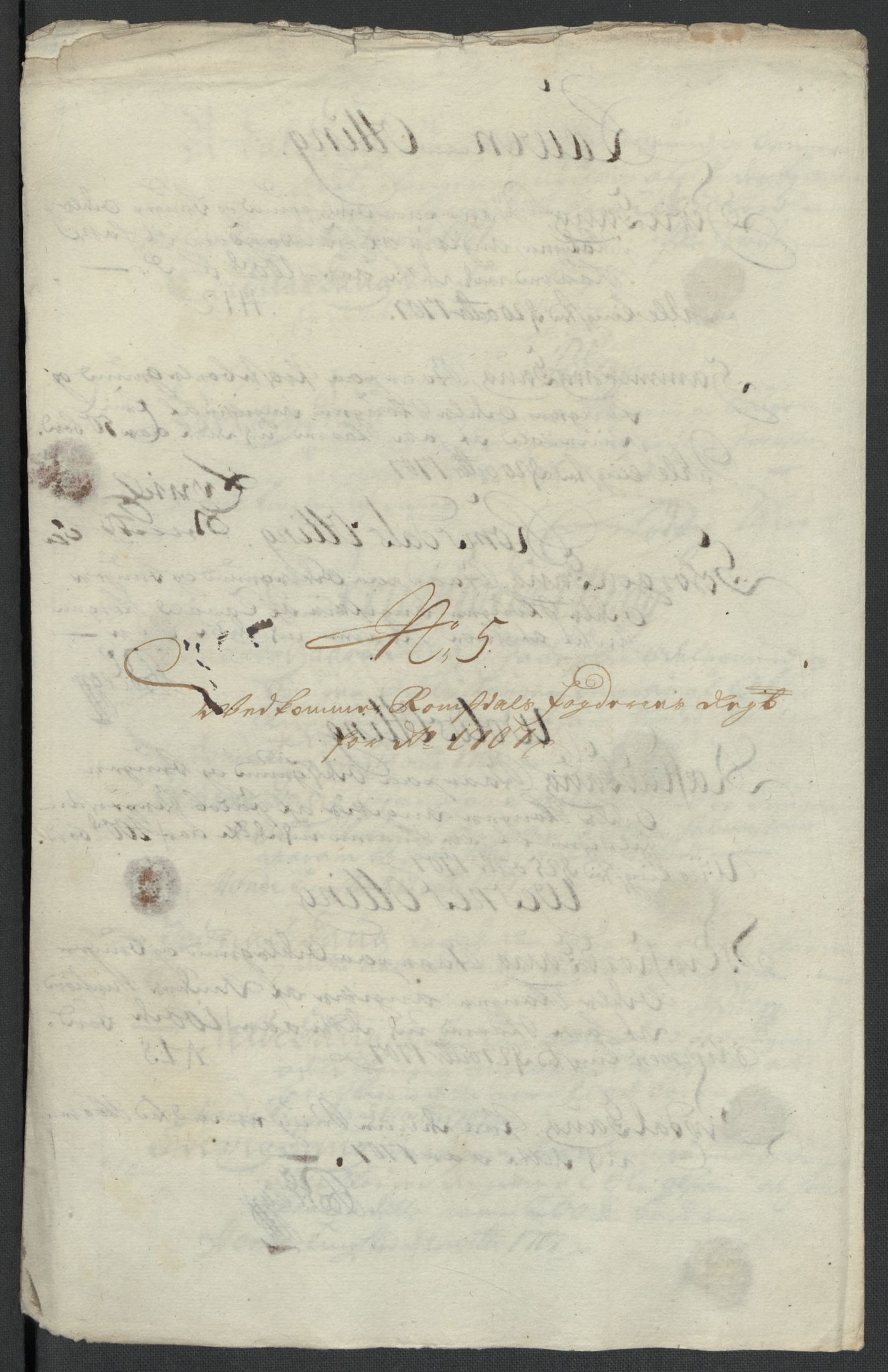 Rentekammeret inntil 1814, Reviderte regnskaper, Fogderegnskap, AV/RA-EA-4092/R55/L3658: Fogderegnskap Romsdal, 1707-1708, p. 85