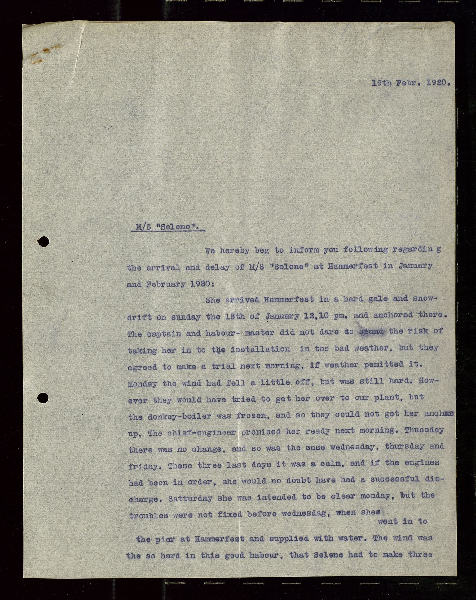 Pa 1521 - A/S Norske Shell, AV/SAST-A-101915/E/Ea/Eaa/L0010: Sjefskorrespondanse, 1920, p. 158