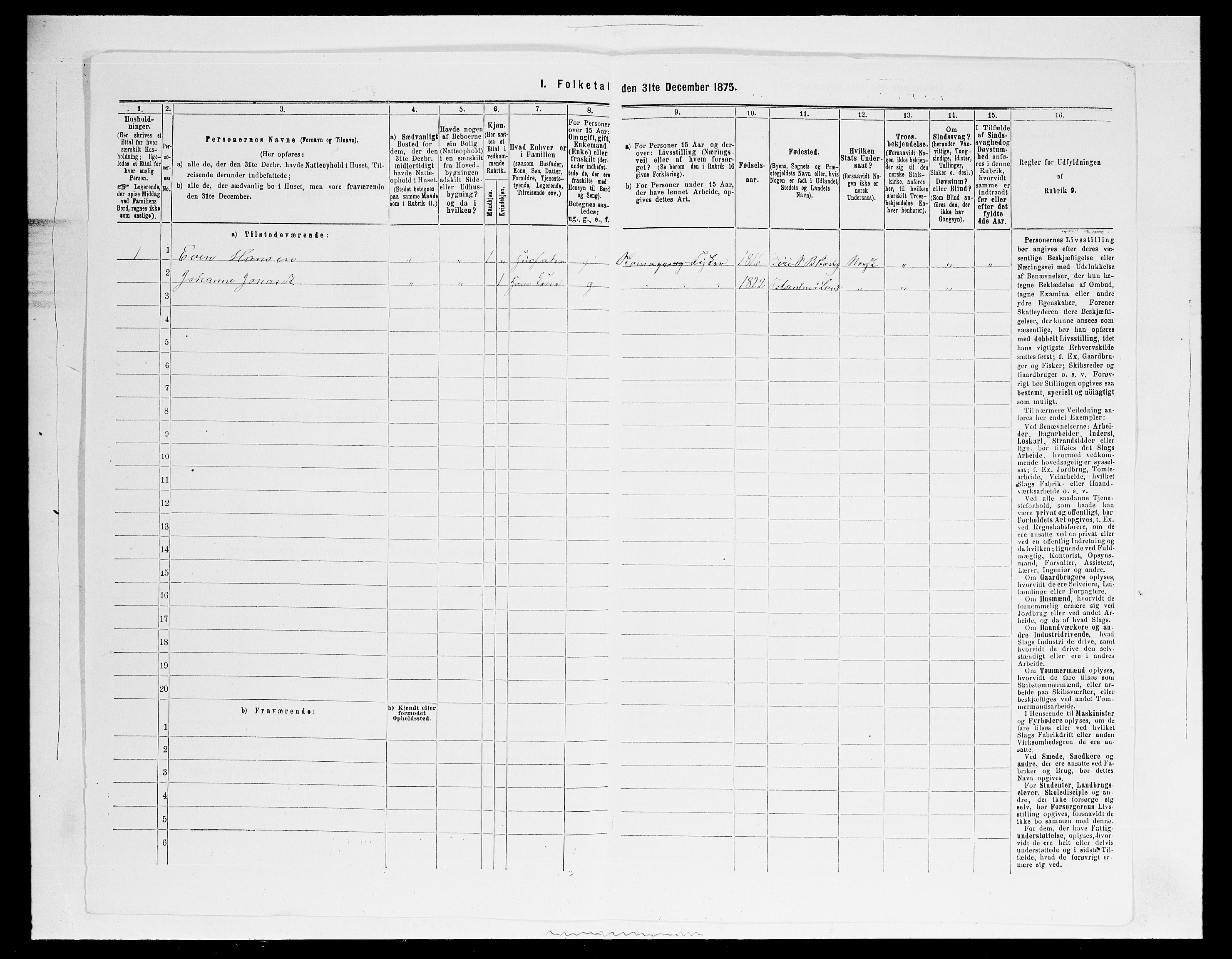 SAH, 1875 census for 0525P Biri, 1875, p. 335