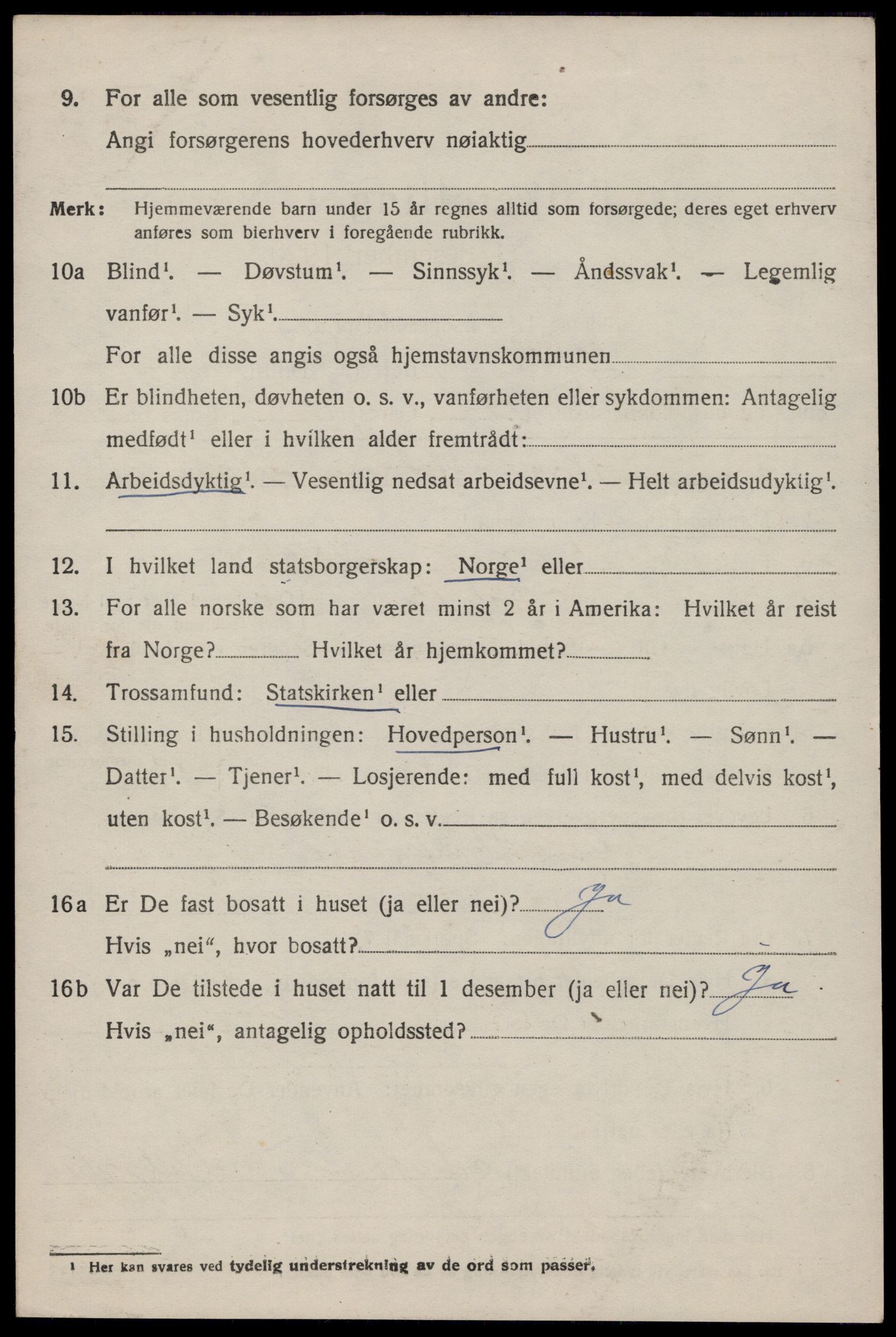 SAST, 1920 census for Høle, 1920, p. 2016