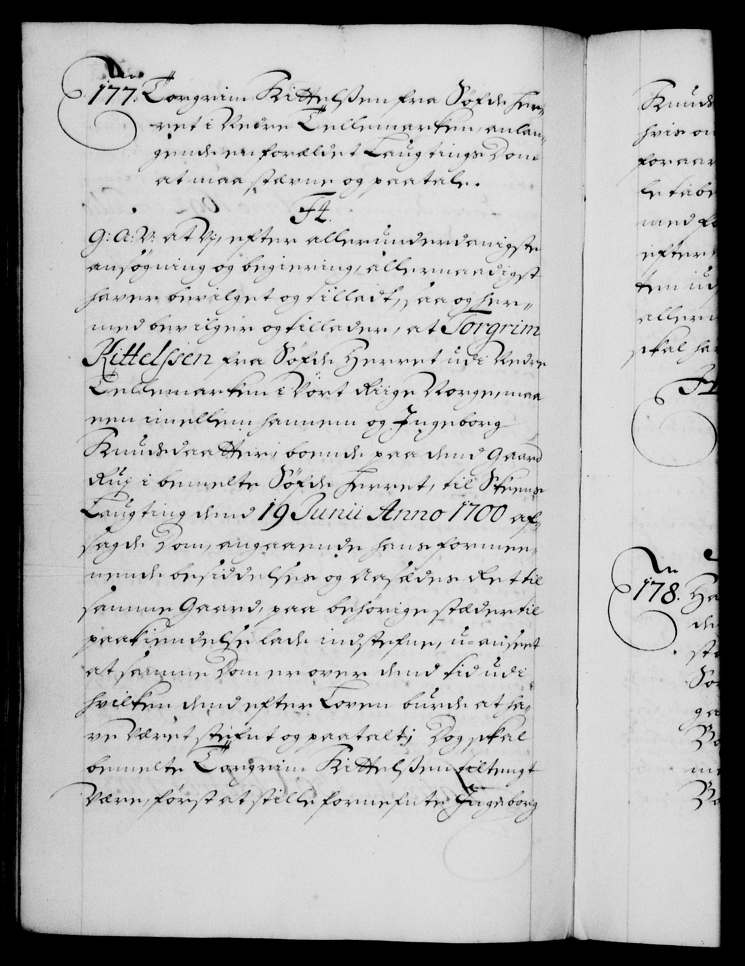 Danske Kanselli 1572-1799, AV/RA-EA-3023/F/Fc/Fca/Fcaa/L0018: Norske registre, 1699-1703, p. 563b