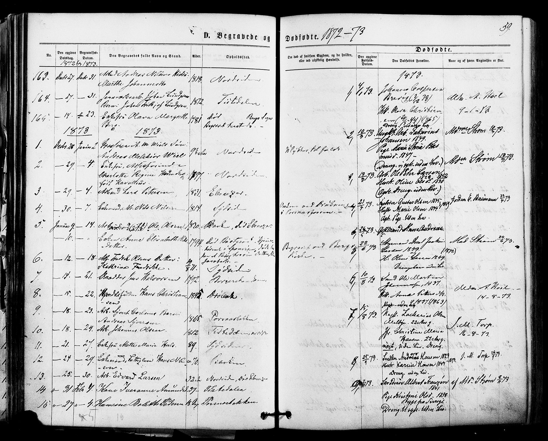 Halden prestekontor Kirkebøker, SAO/A-10909/F/Fa/L0010: Parish register (official) no. I 10, 1866-1877, p. 59