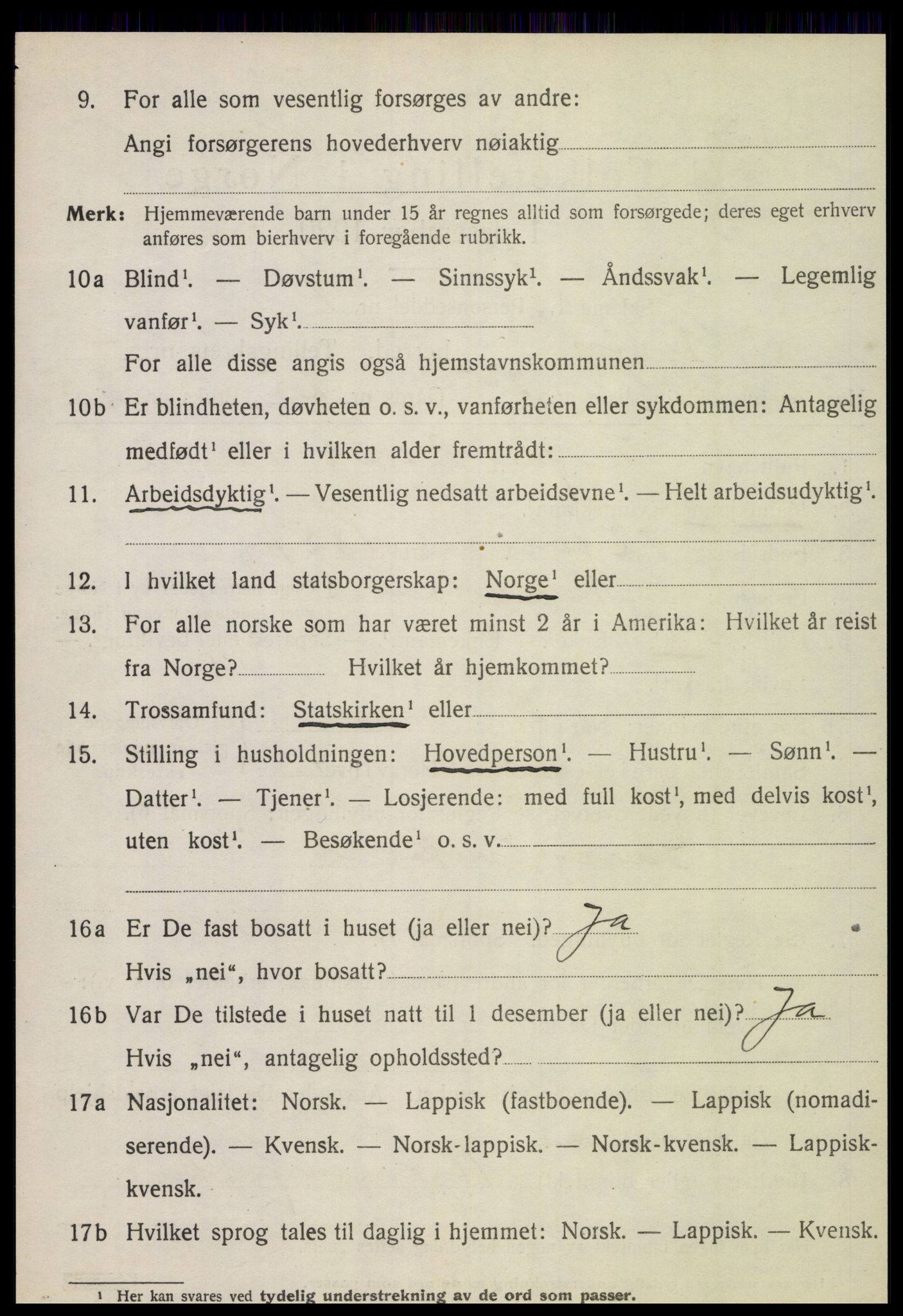 SAT, 1920 census for Otterøy, 1920, p. 1800