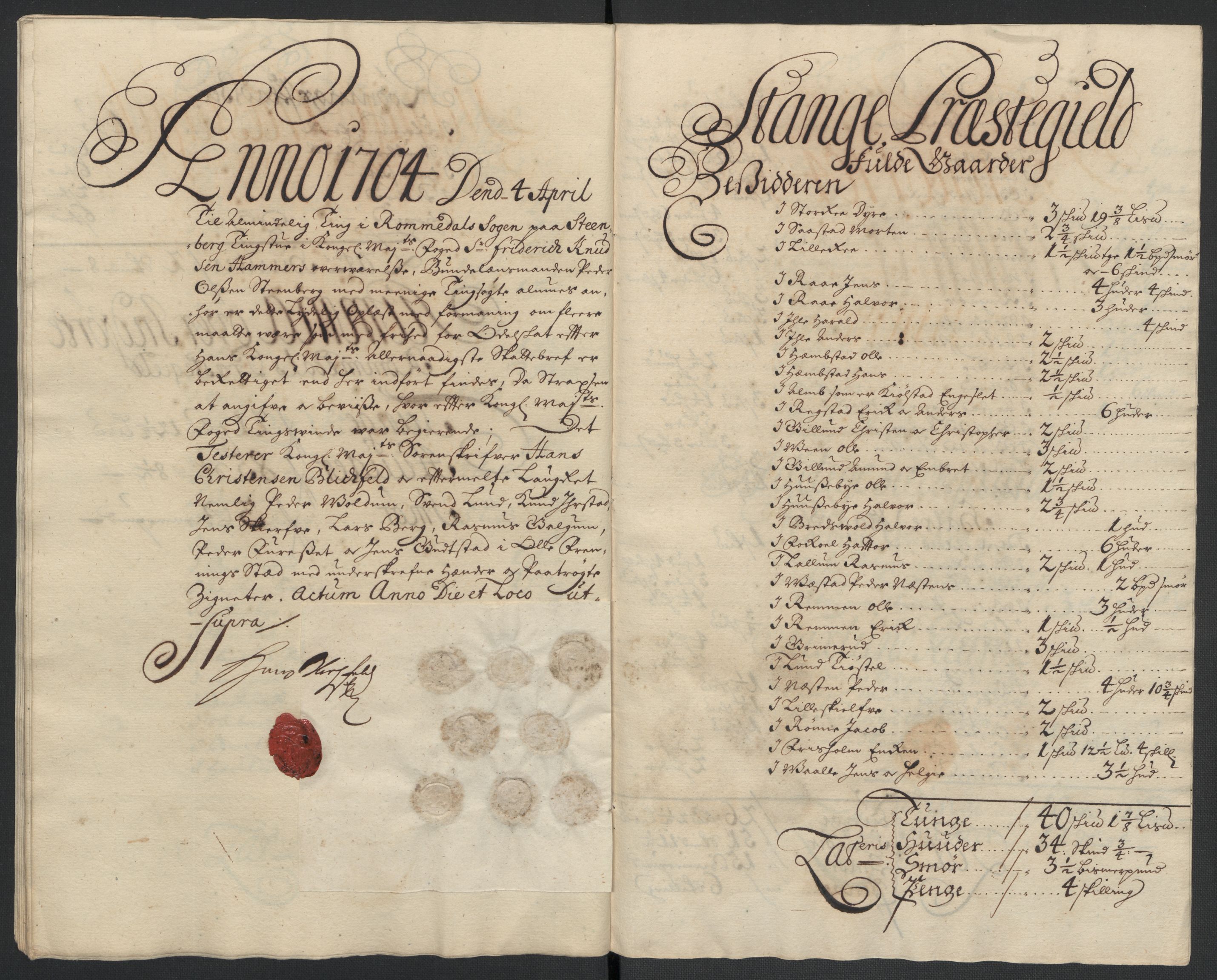Rentekammeret inntil 1814, Reviderte regnskaper, Fogderegnskap, RA/EA-4092/R16/L1041: Fogderegnskap Hedmark, 1703-1704, p. 360