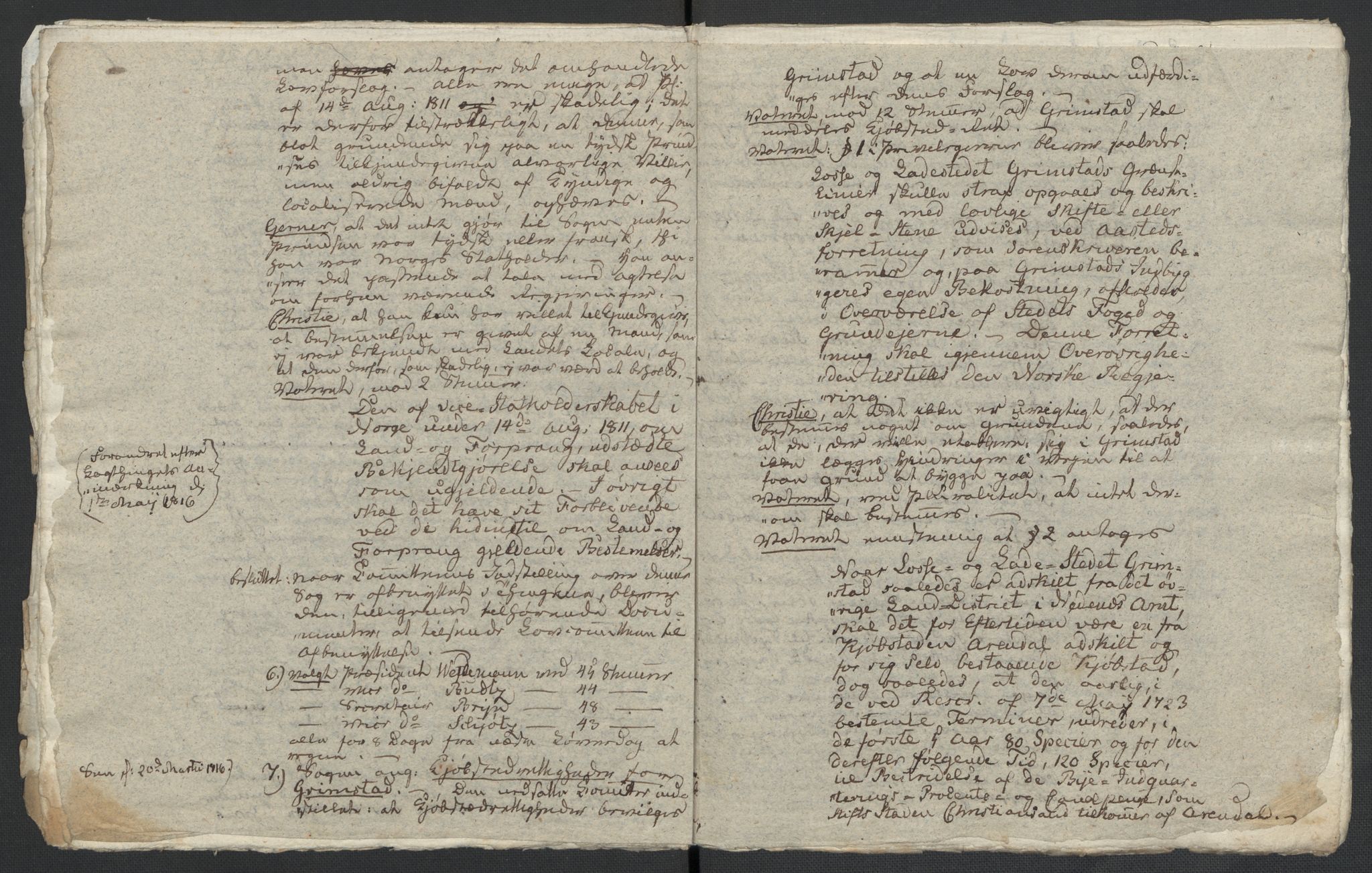 Christie, Wilhelm Frimann Koren, AV/RA-PA-0014/F/L0005: Christies dokumenter fra Stortinget, 1815-1816, p. 790
