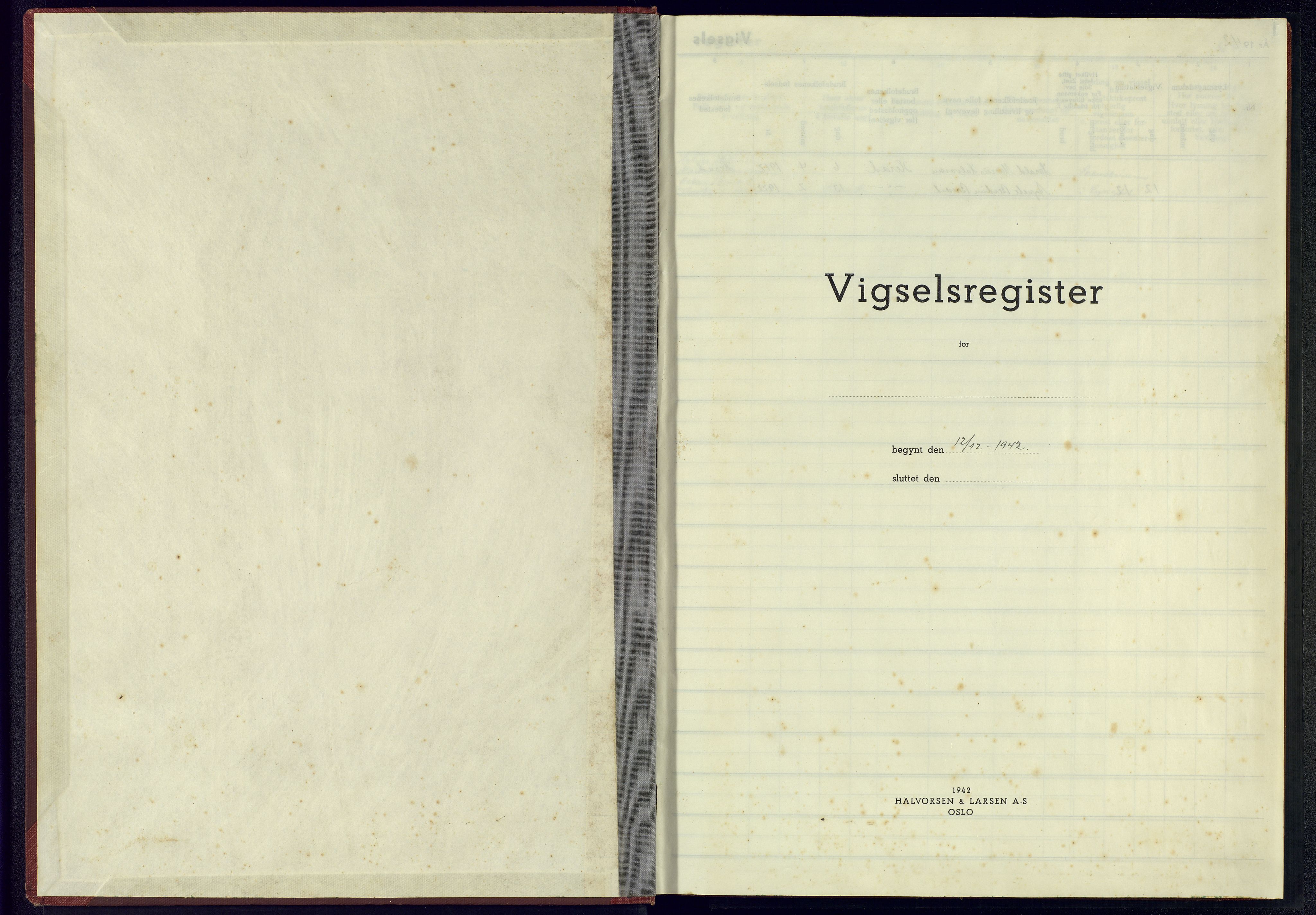 Herad sokneprestkontor, AV/SAK-1111-0018/J/Jb/L0003: Marriage register no. A-VI-4, 1942-1945