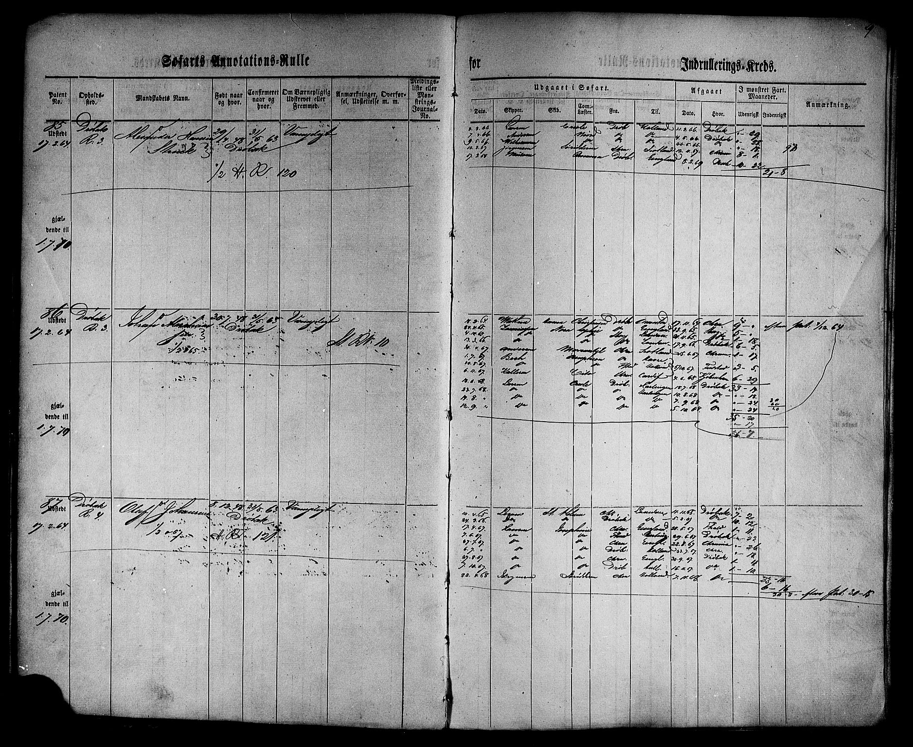 Drøbak mønstringskontor, AV/SAO-A-10569f/F/Fc/Fca/L0001: Patent nr. 1-273, 1860, p. 32