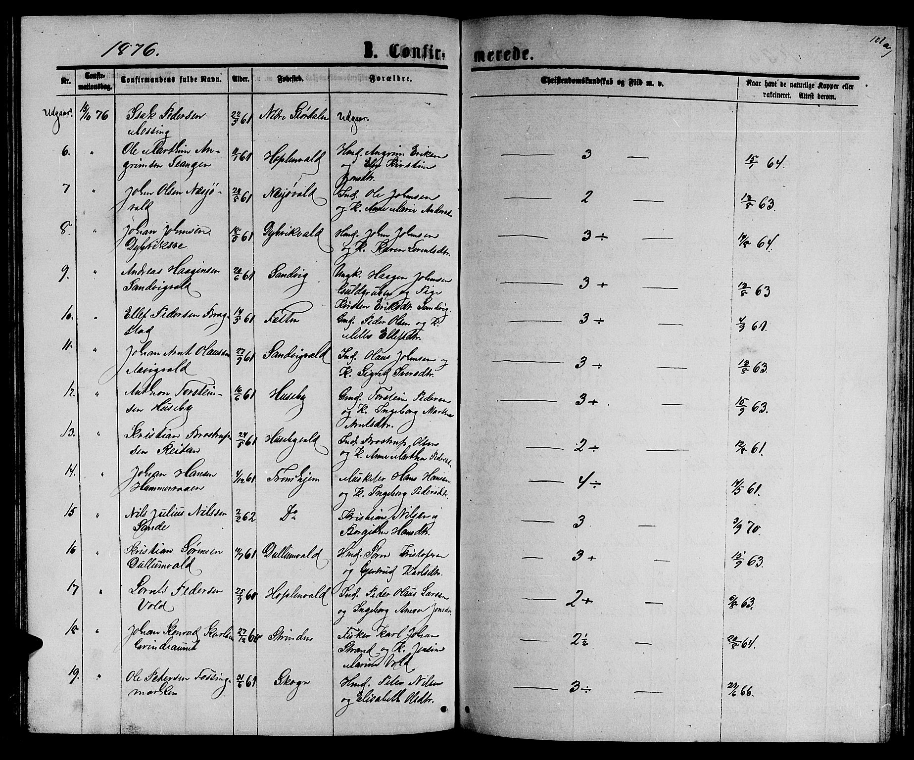 Ministerialprotokoller, klokkerbøker og fødselsregistre - Nord-Trøndelag, SAT/A-1458/714/L0133: Parish register (copy) no. 714C02, 1865-1877, p. 101a