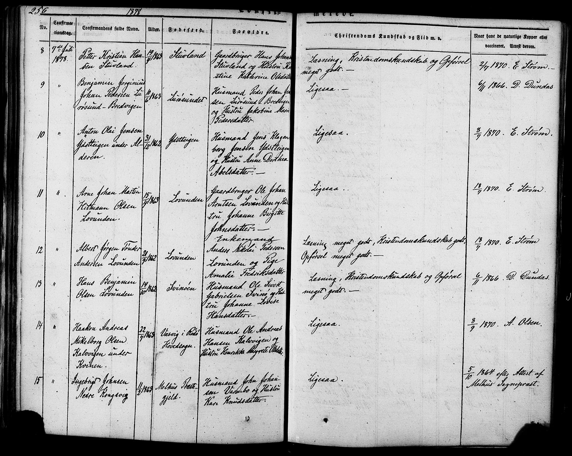 Ministerialprotokoller, klokkerbøker og fødselsregistre - Nordland, AV/SAT-A-1459/839/L0567: Parish register (official) no. 839A04, 1863-1879, p. 256