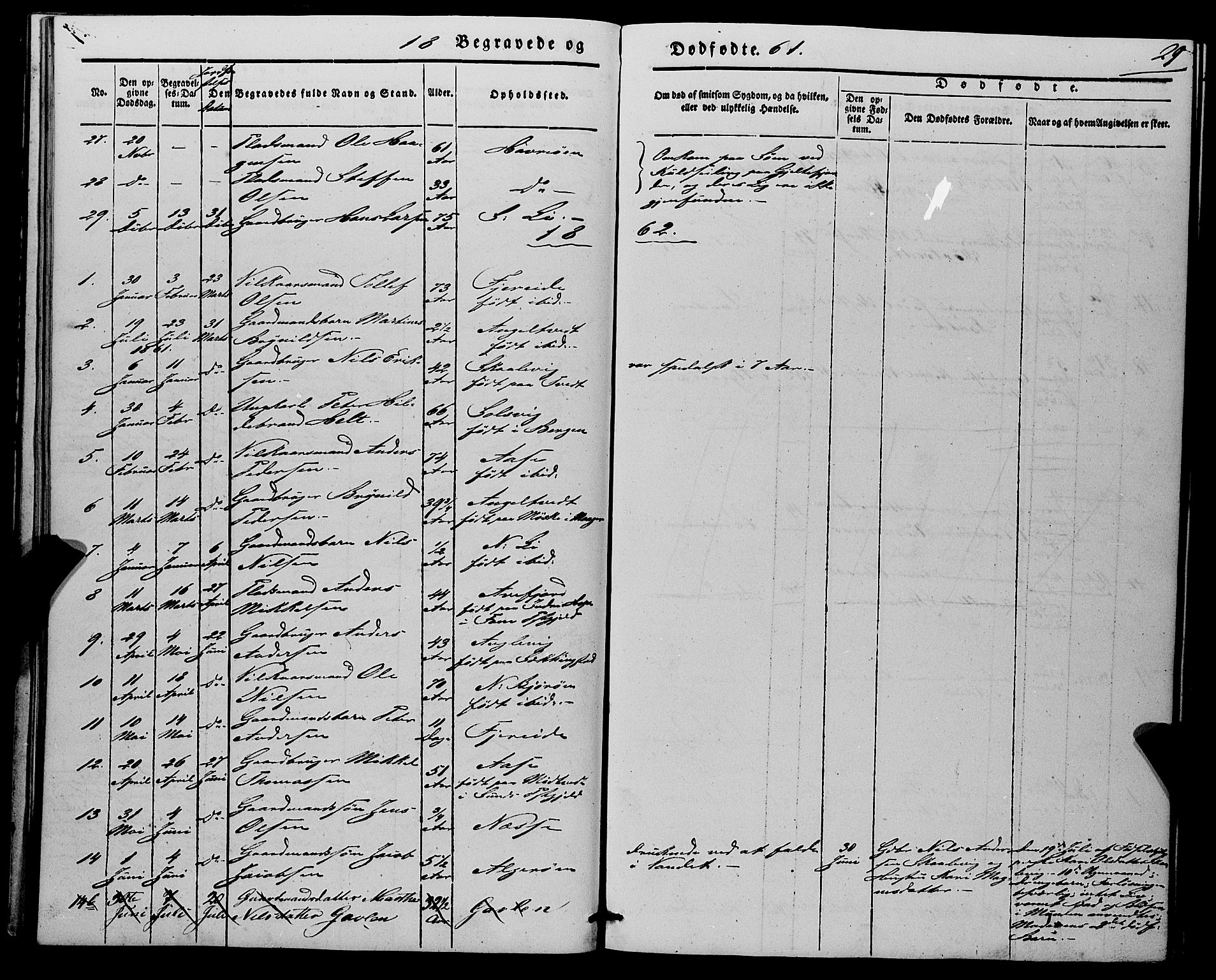 Fjell sokneprestembete, SAB/A-75301/H/Haa: Parish register (official) no. A 7, 1847-1877, p. 29