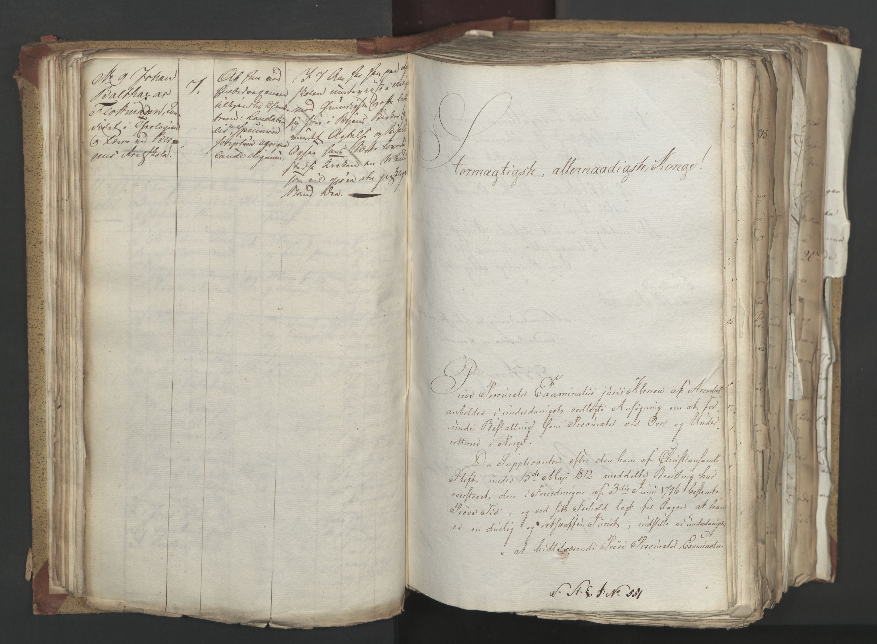 Statsrådsavdelingen i Stockholm, AV/RA-S-1003/D/Da/L0003: Regjeringsinnstillinger nr. 519-787, 1815, p. 80