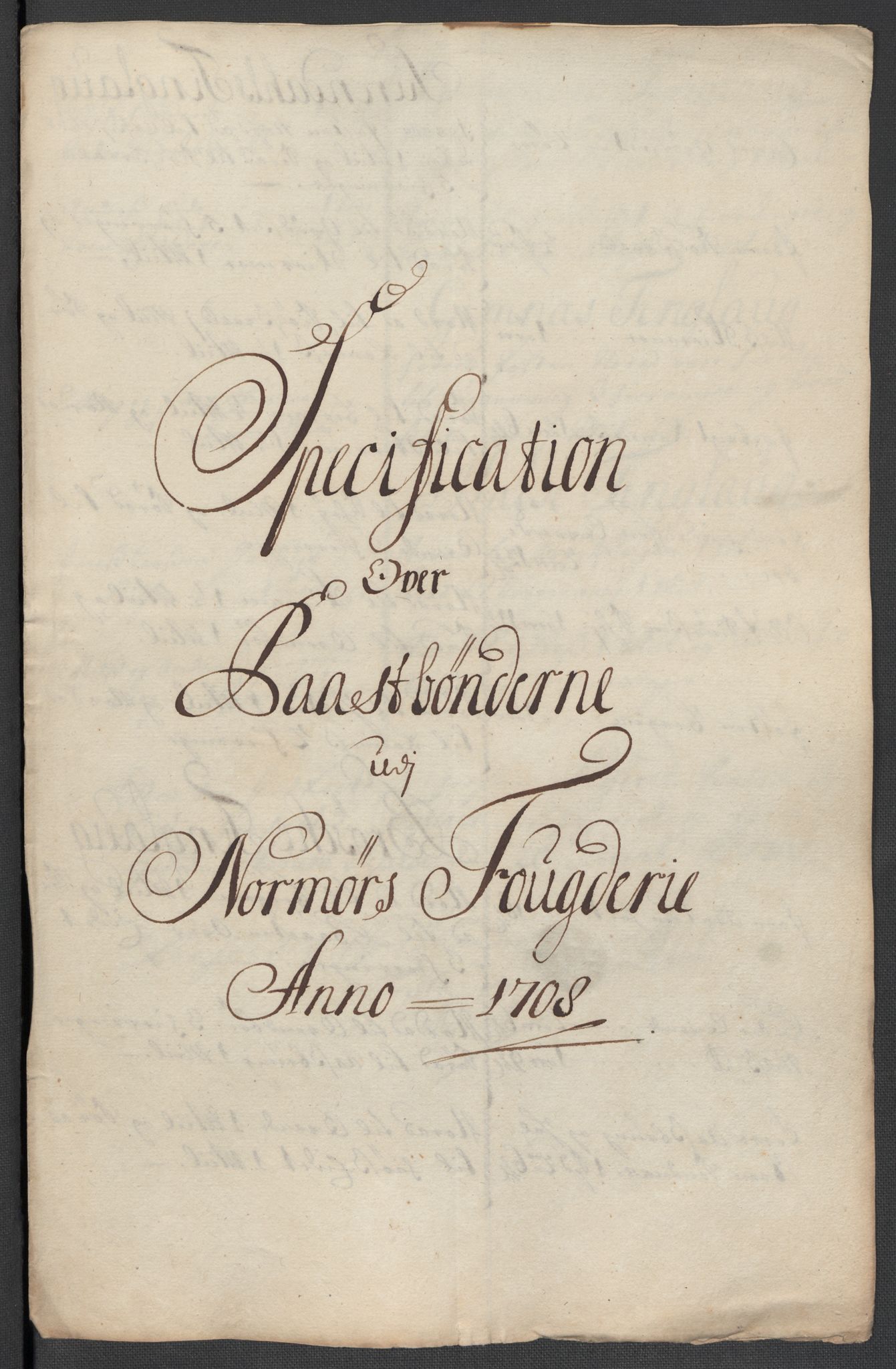 Rentekammeret inntil 1814, Reviderte regnskaper, Fogderegnskap, RA/EA-4092/R56/L3743: Fogderegnskap Nordmøre, 1708, p. 118