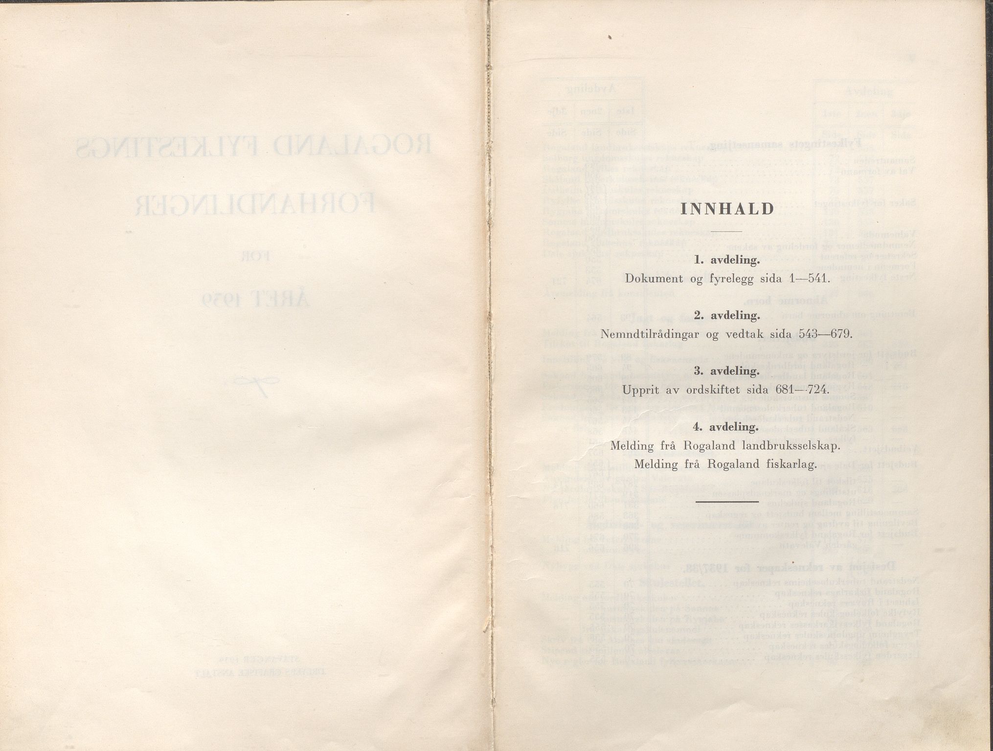 Rogaland fylkeskommune - Fylkesrådmannen , IKAR/A-900/A/Aa/Aaa/L0058: Møtebok , 1939