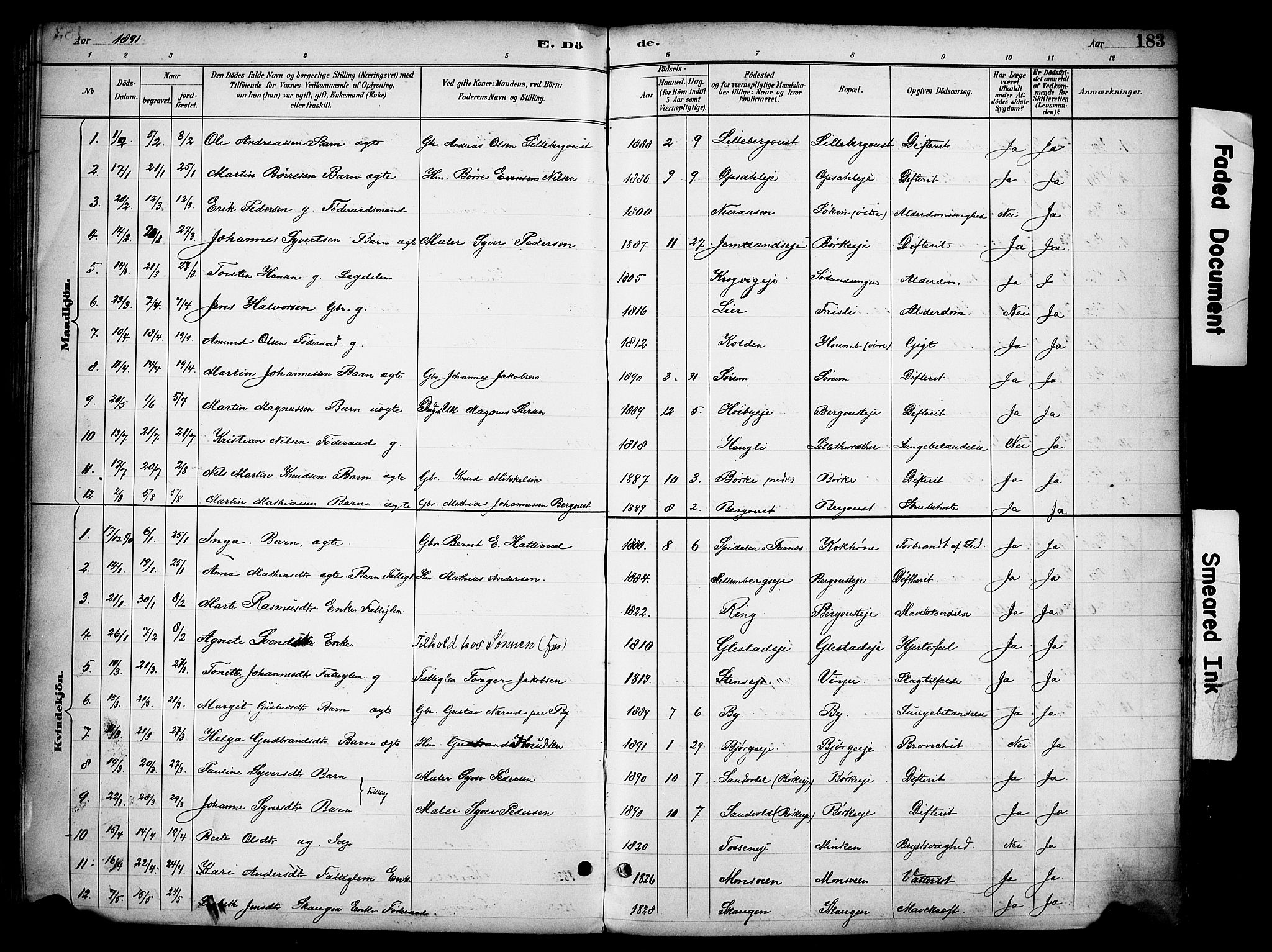 Ringsaker prestekontor, SAH/PREST-014/K/Ka/L0016: Parish register (official) no. 16, 1891-1904, p. 183