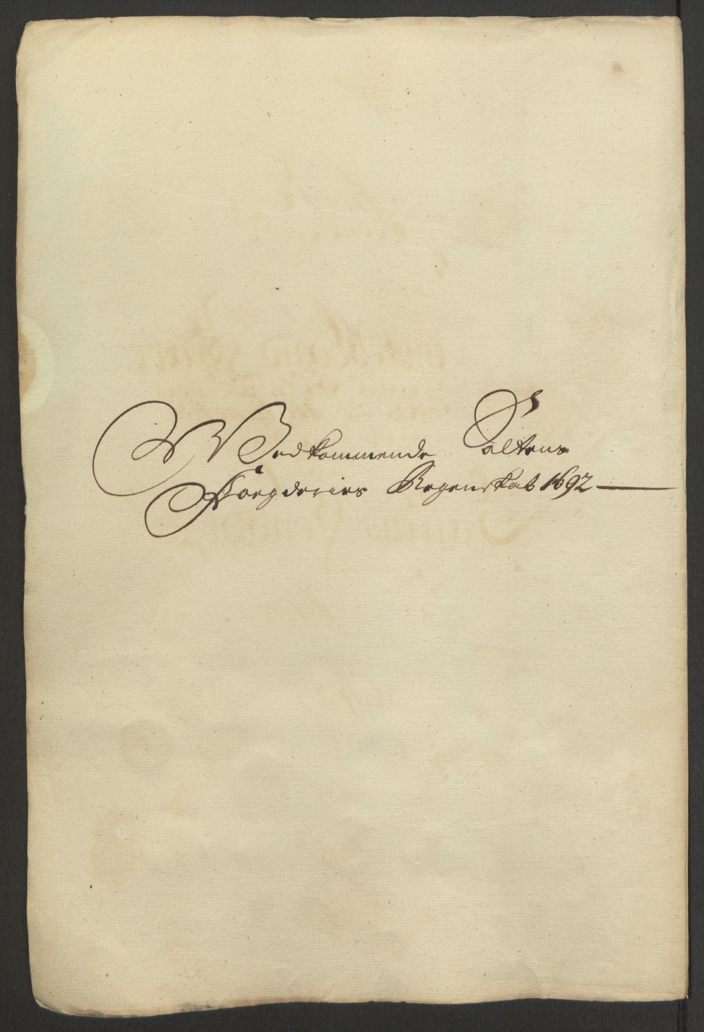 Rentekammeret inntil 1814, Reviderte regnskaper, Fogderegnskap, AV/RA-EA-4092/R66/L4577: Fogderegnskap Salten, 1691-1693, p. 178