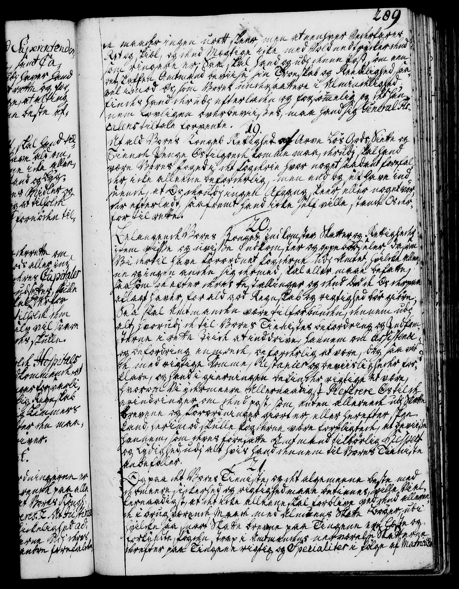 Rentekammeret, Kammerkanselliet, RA/EA-3111/G/Gg/Ggi/L0002: Norsk instruksjonsprotokoll med register (merket RK 53.35), 1729-1751, p. 289