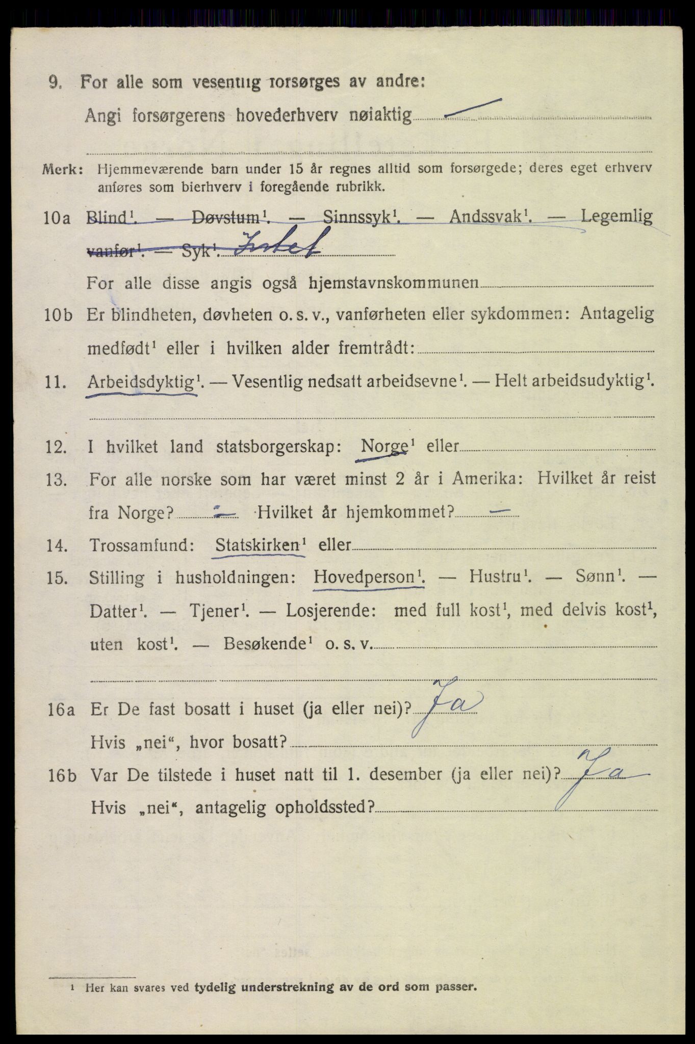 SAH, 1920 census for Alvdal, 1920, p. 5459