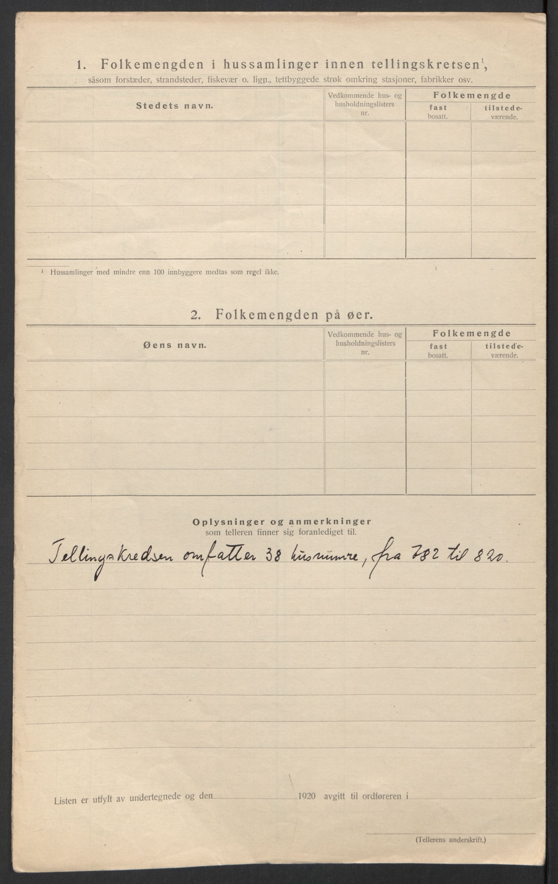 SAT, 1920 census for Evenes, 1920, p. 57