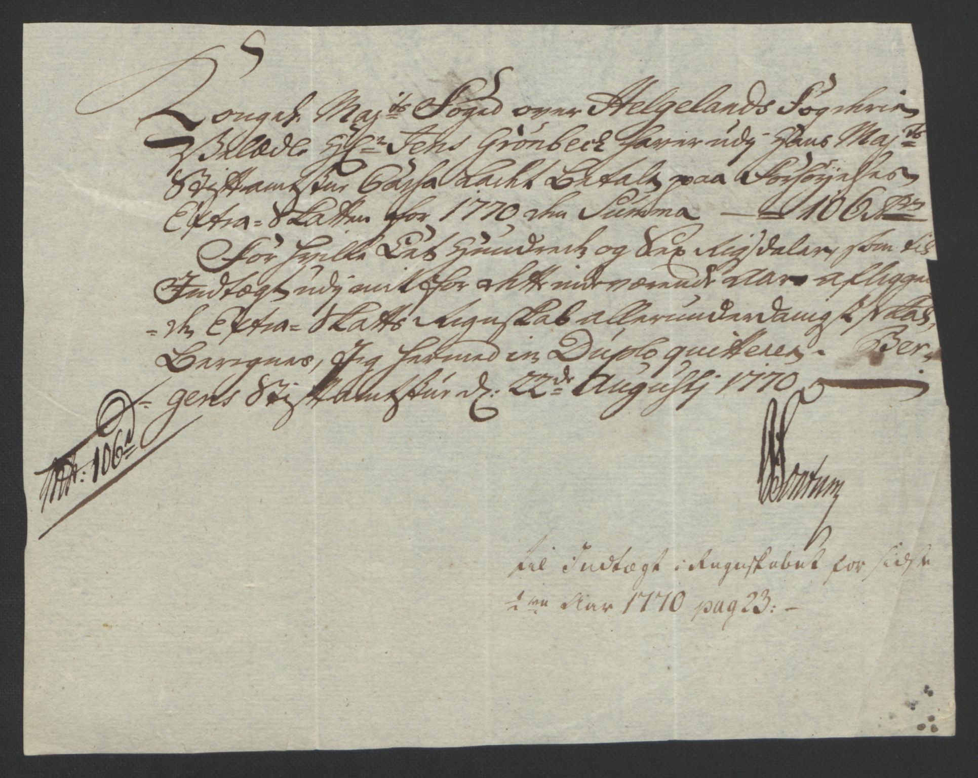 Rentekammeret inntil 1814, Reviderte regnskaper, Fogderegnskap, RA/EA-4092/R65/L4573: Ekstraskatten Helgeland, 1762-1772, p. 306