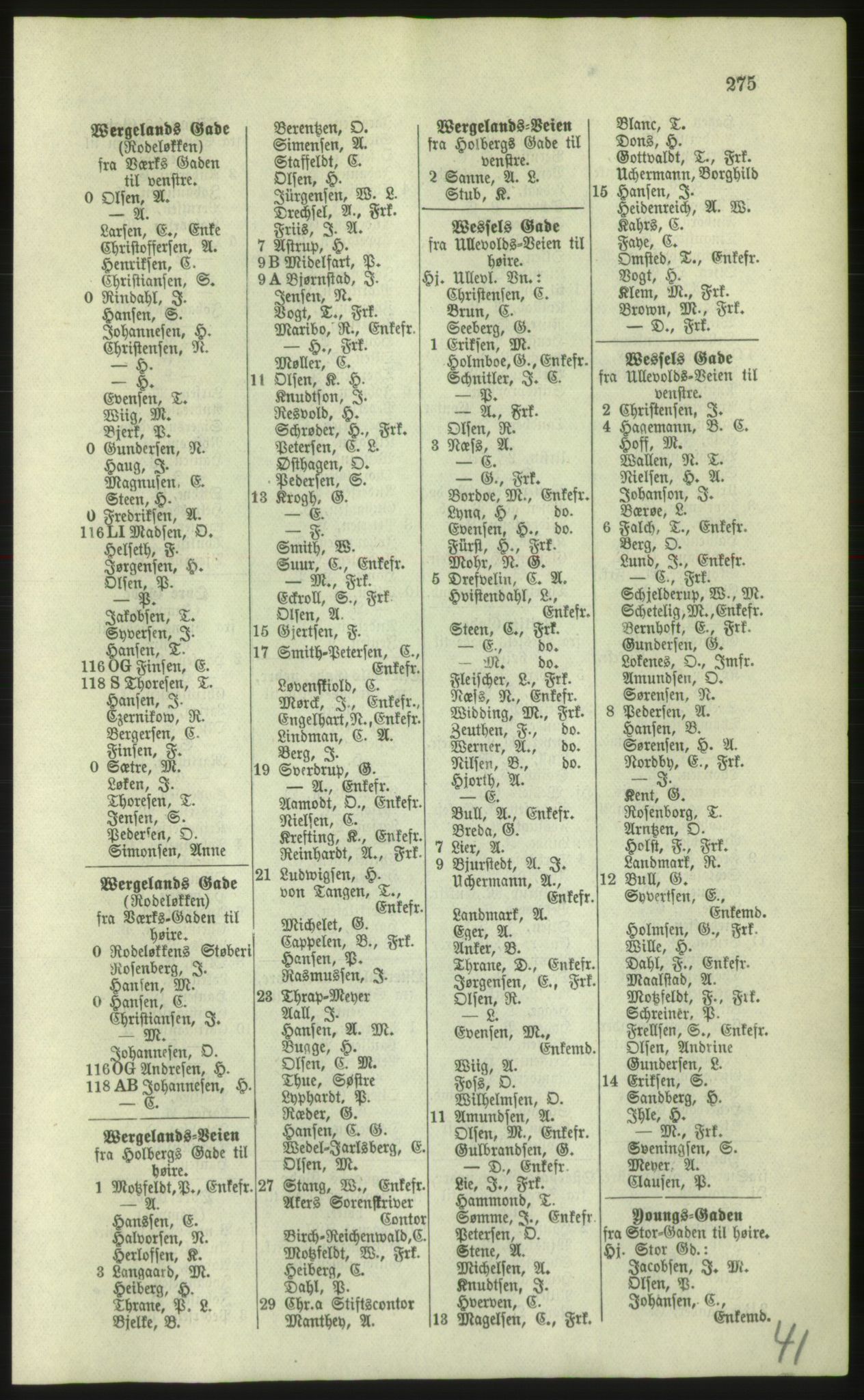 Kristiania/Oslo adressebok, PUBL/-, 1879, p. 275