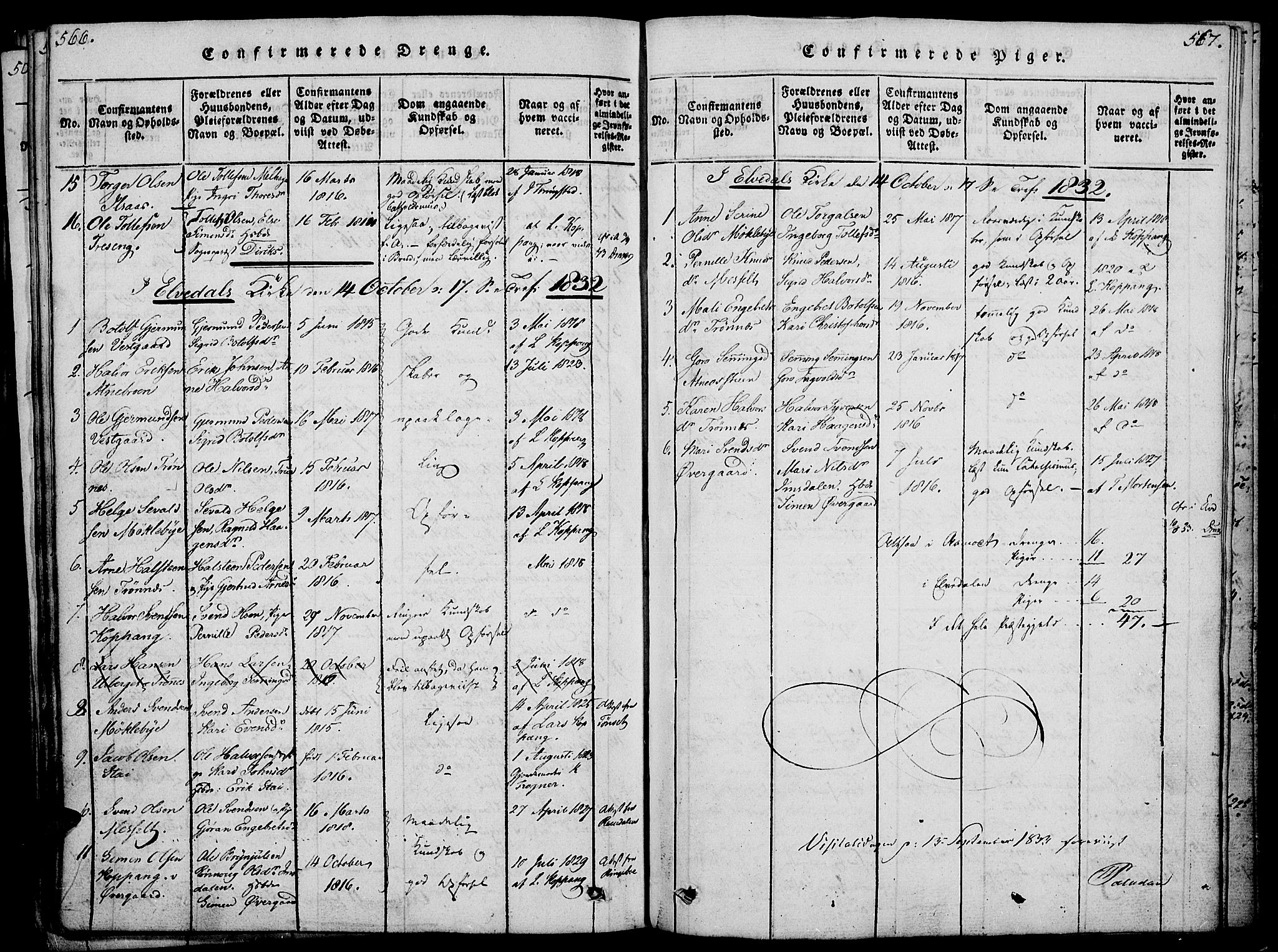 Åmot prestekontor, Hedmark, SAH/PREST-056/H/Ha/Haa/L0005: Parish register (official) no. 5, 1815-1841, p. 566-567