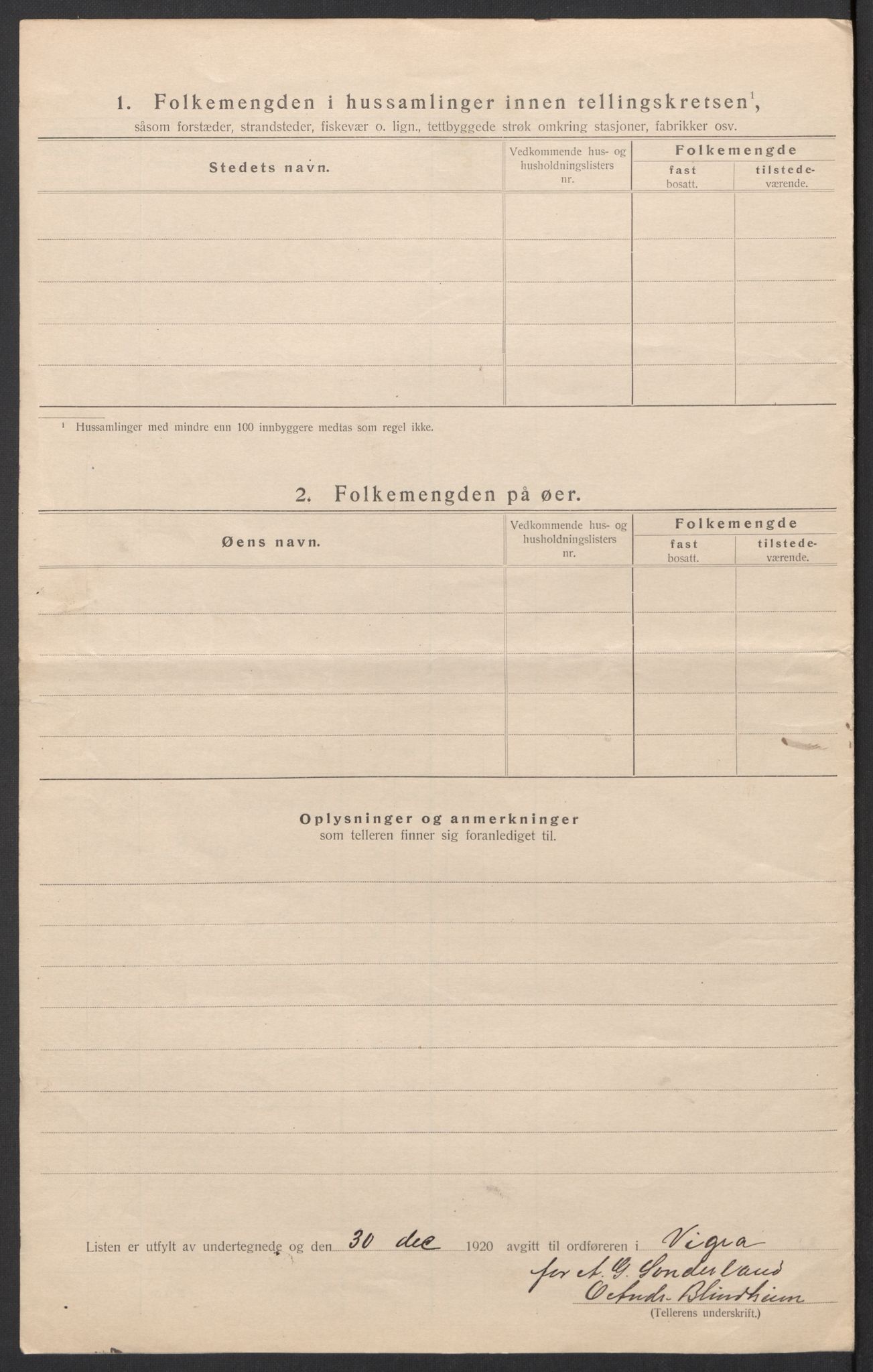 SAT, 1920 census for Vigra, 1920, p. 11