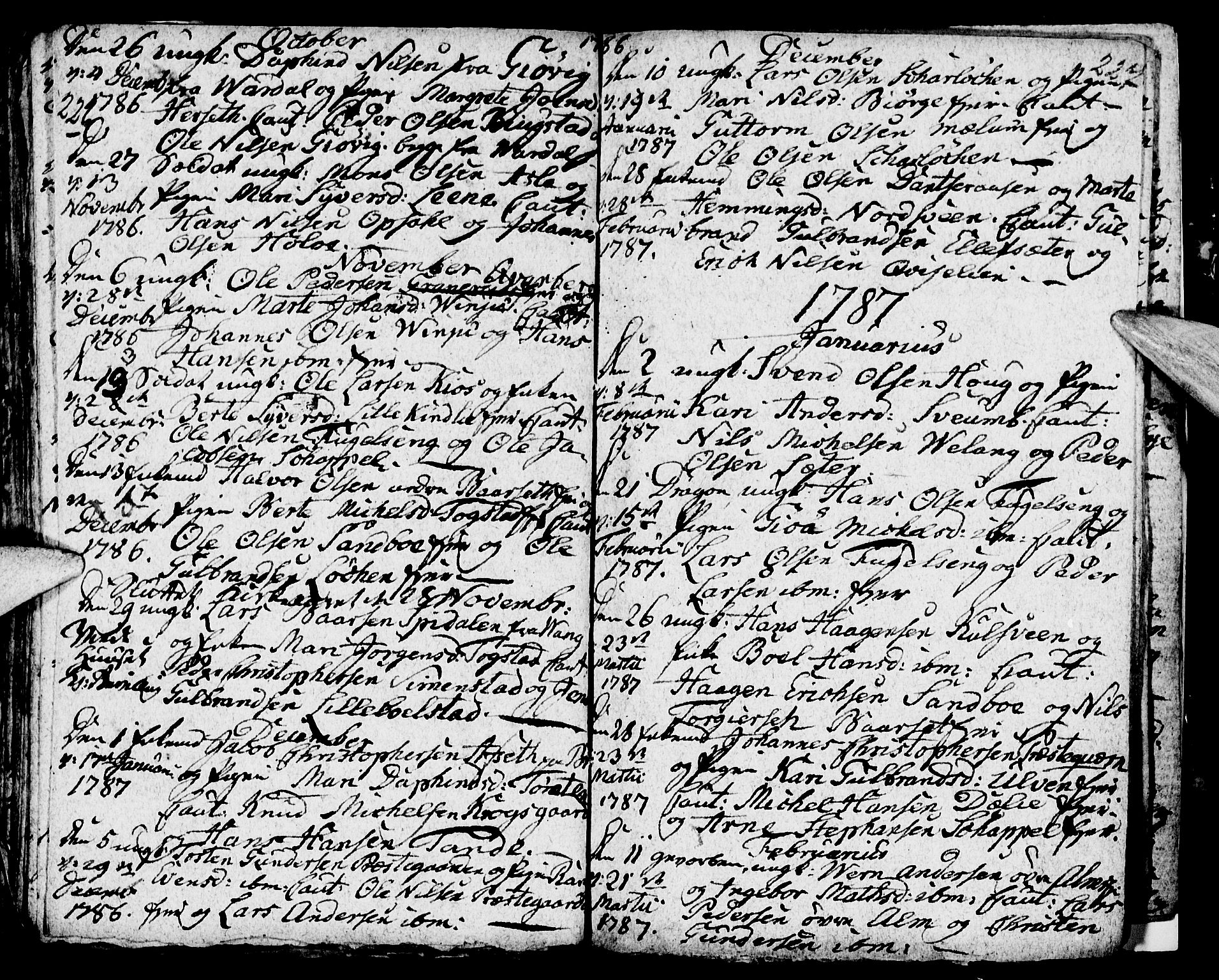 Ringsaker prestekontor, AV/SAH-PREST-014/I/Ia/L0005/0004: Parish register draft no. 5.4, 1785-1789, p. 226-227