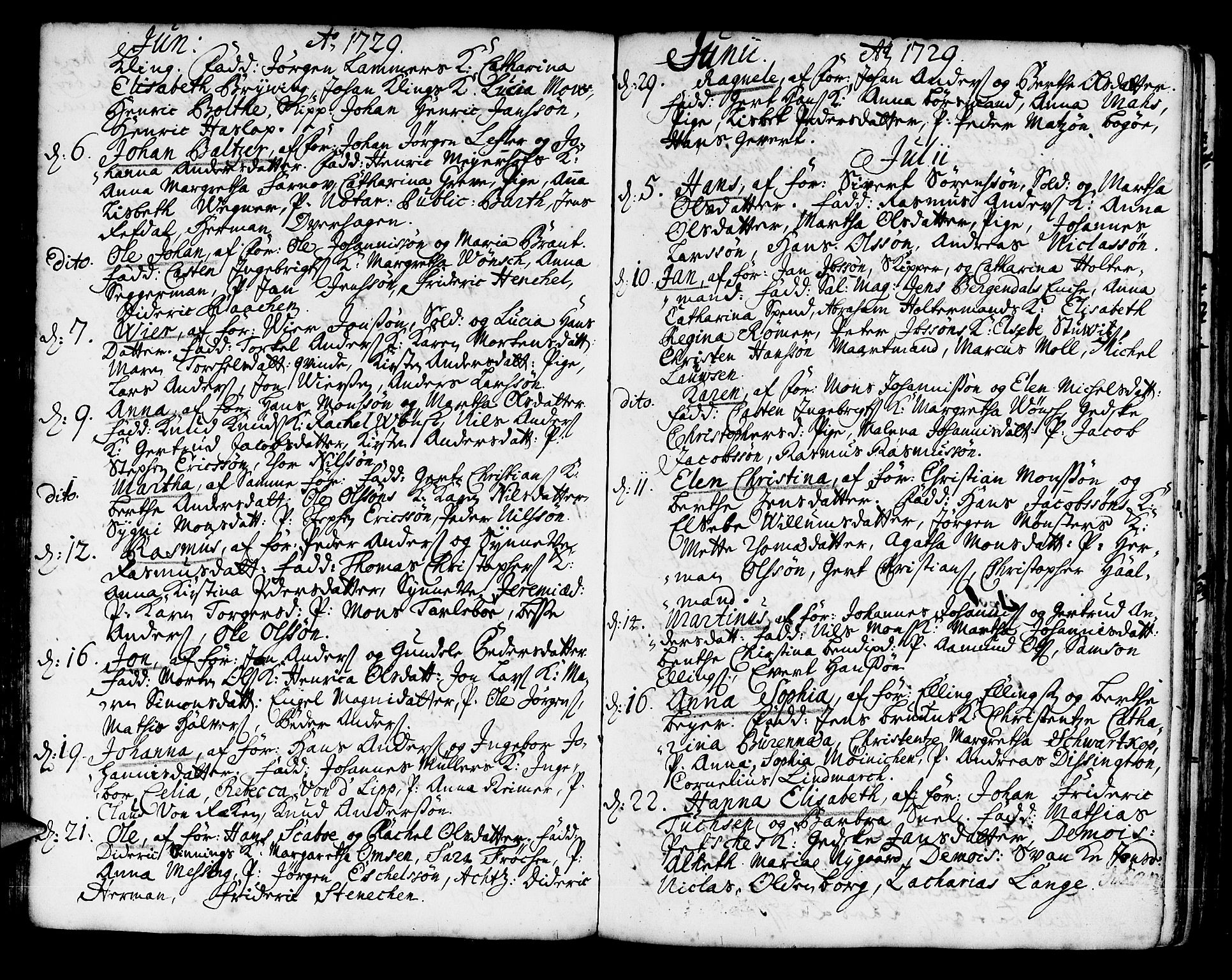 Korskirken sokneprestembete, AV/SAB-A-76101/H/Haa/L0004: Parish register (official) no. A 4, 1720-1750, p. 89