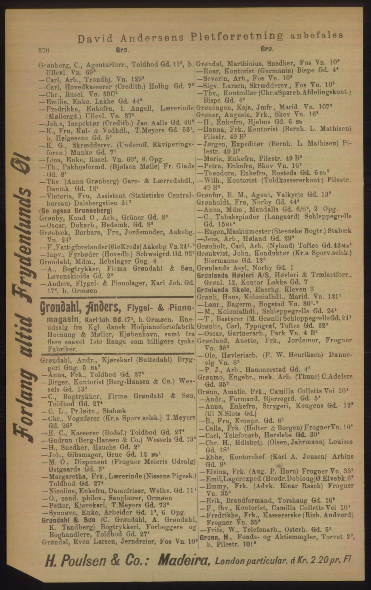 Kristiania/Oslo adressebok, PUBL/-, 1906, p. 370