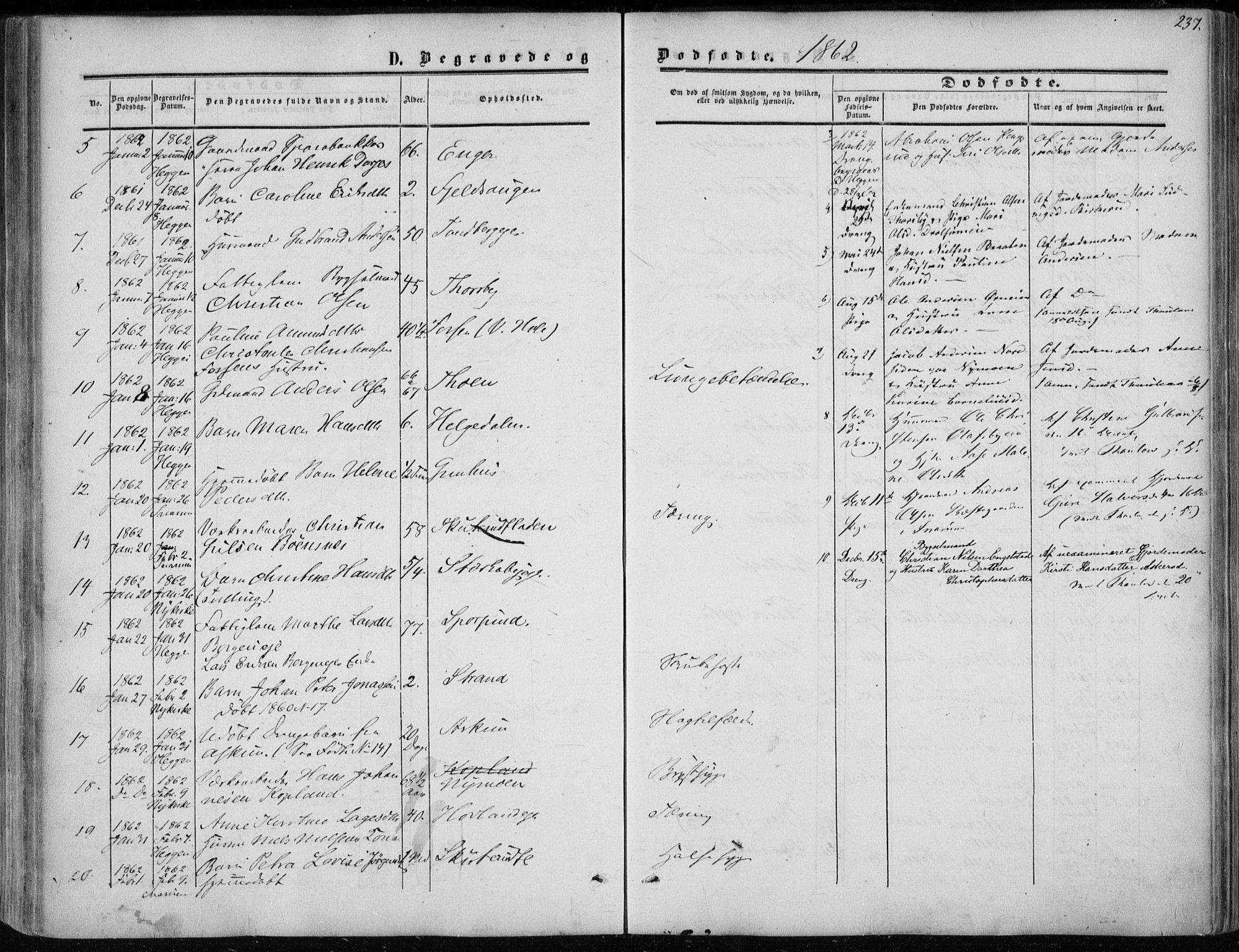 Modum kirkebøker, AV/SAKO-A-234/F/Fa/L0009: Parish register (official) no. 9, 1860-1864, p. 237