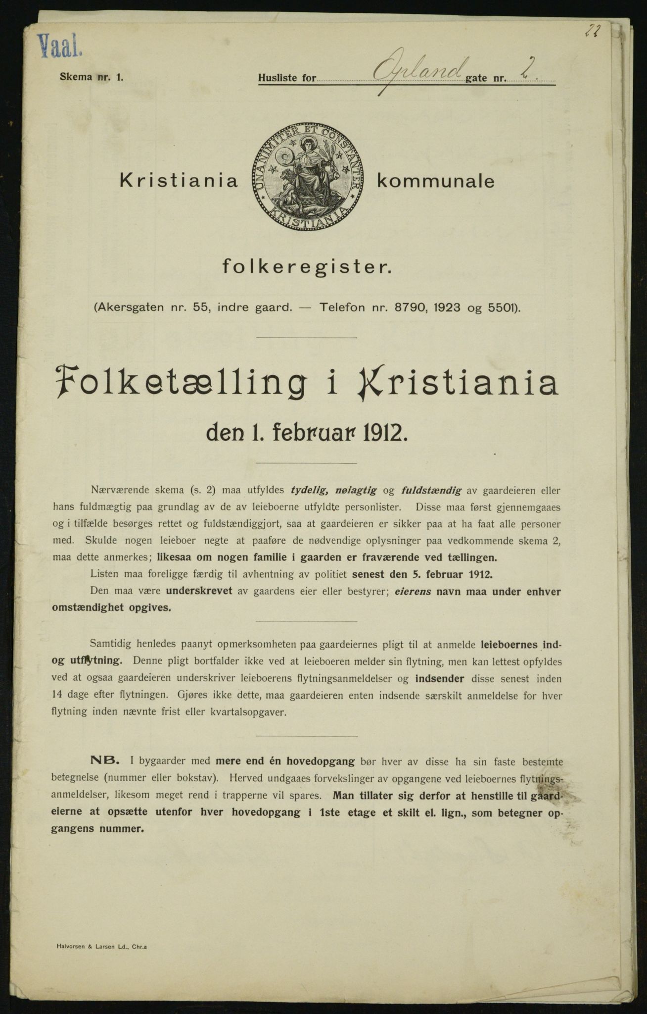 OBA, Municipal Census 1912 for Kristiania, 1912, p. 76316