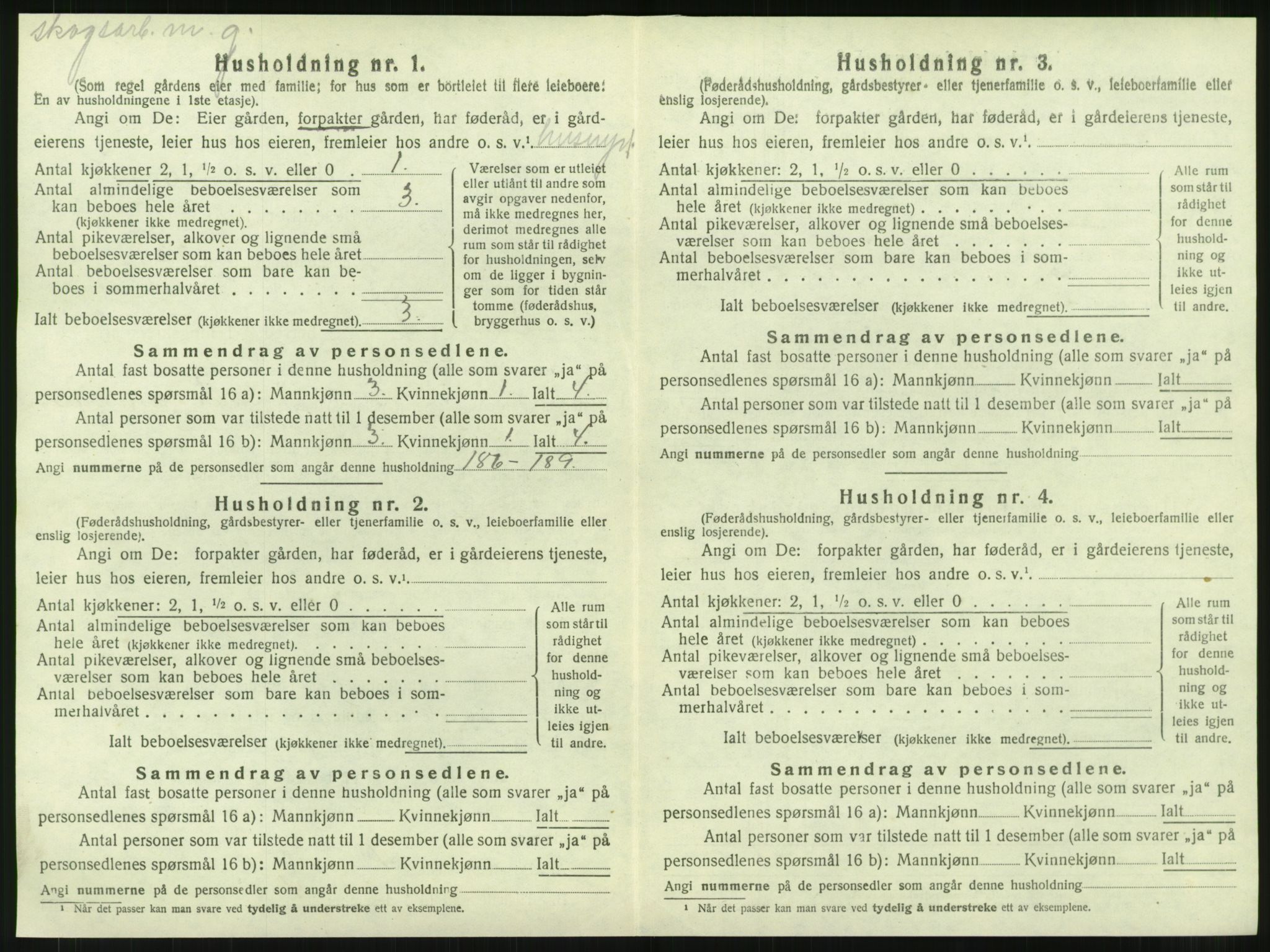 SAT, 1920 census for Foldereid, 1920, p. 373