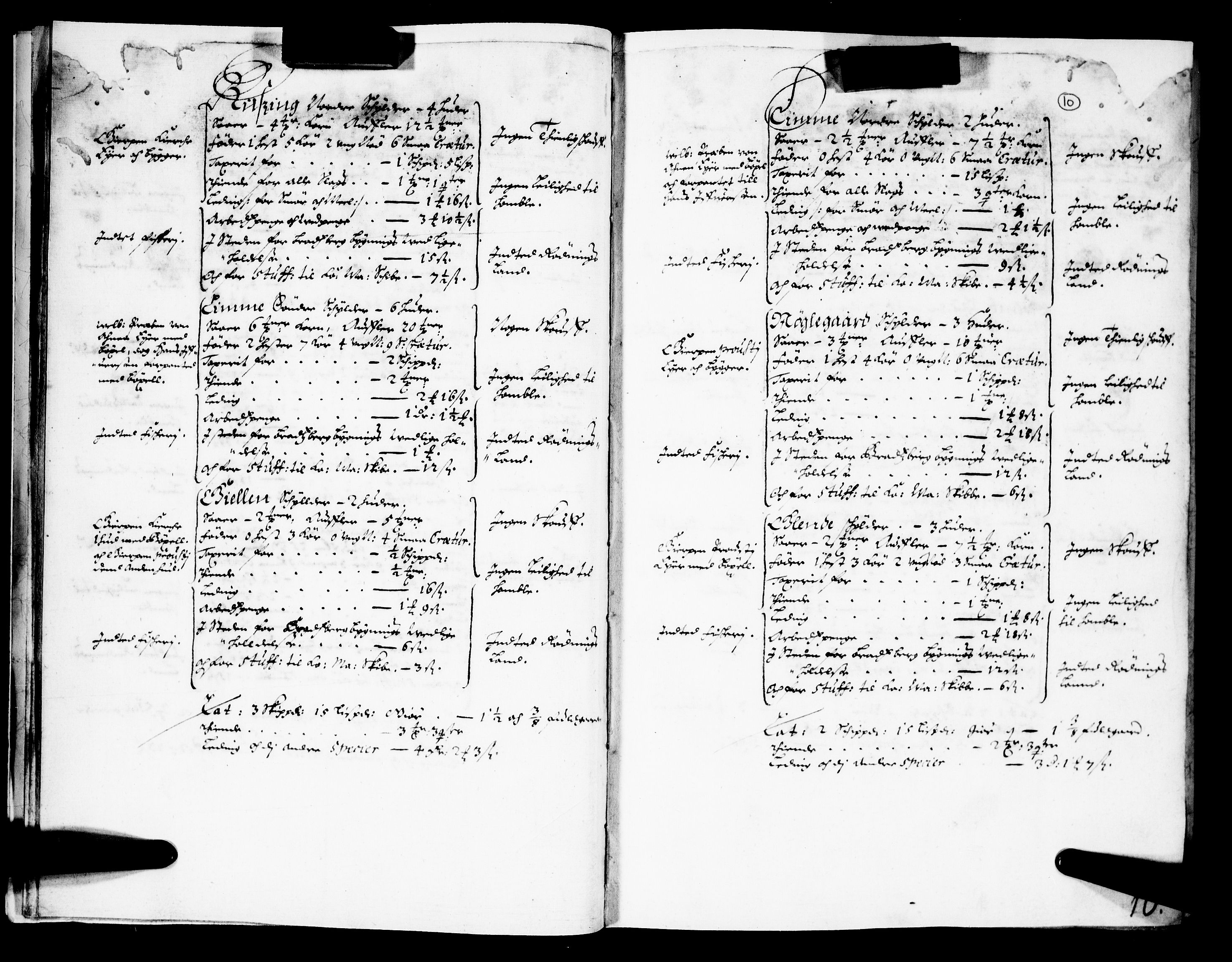 Rentekammeret inntil 1814, Realistisk ordnet avdeling, AV/RA-EA-4070/N/Nb/Nba/L0025: Bamble fogderi, 1665, p. 9b-10a