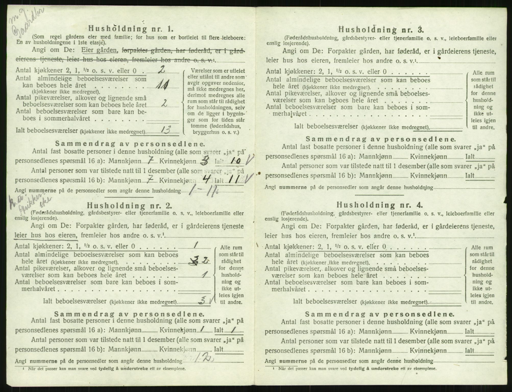 SAT, 1920 census for Åsskard, 1920, p. 22