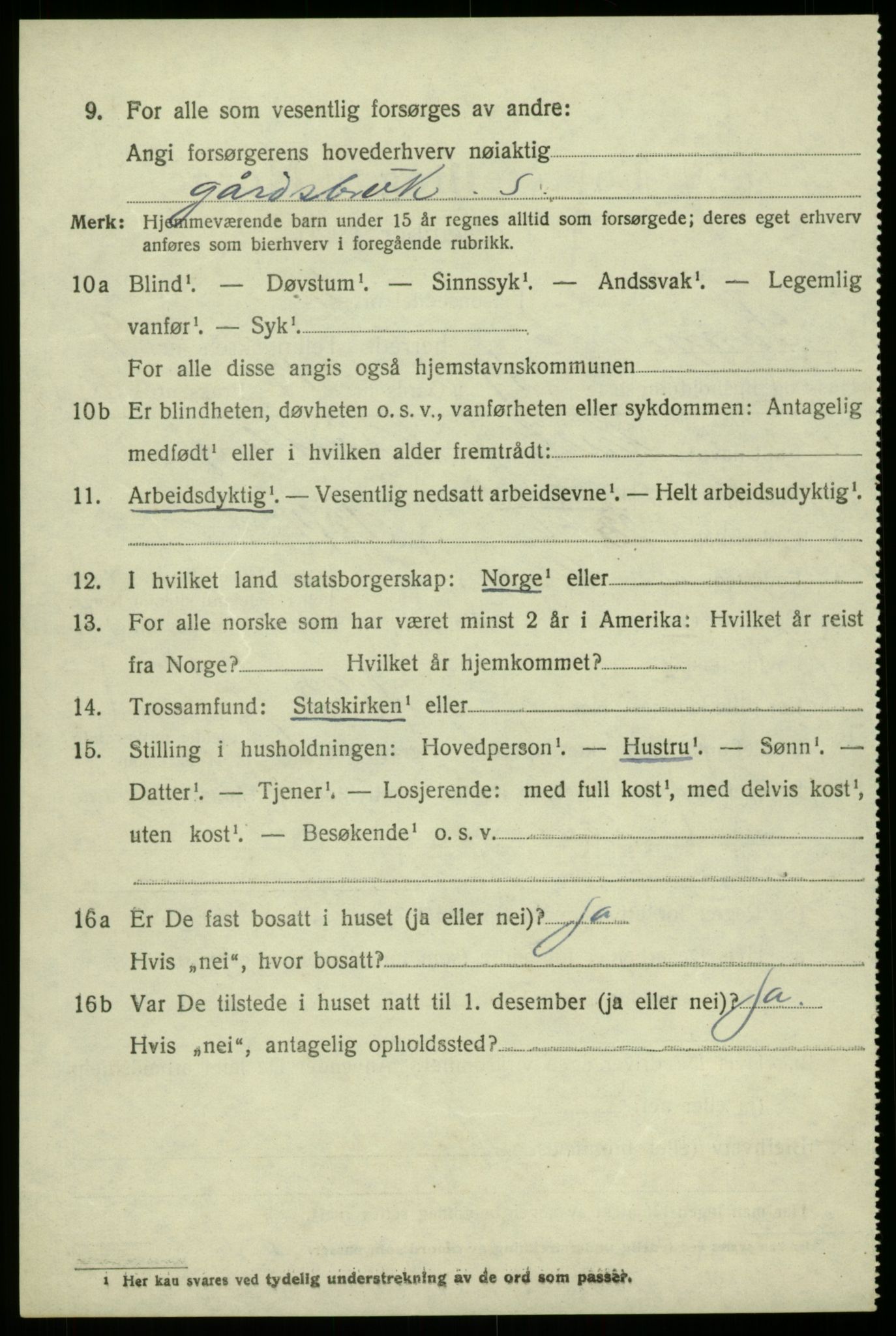 SAB, 1920 census for Samnanger, 1920, p. 4108