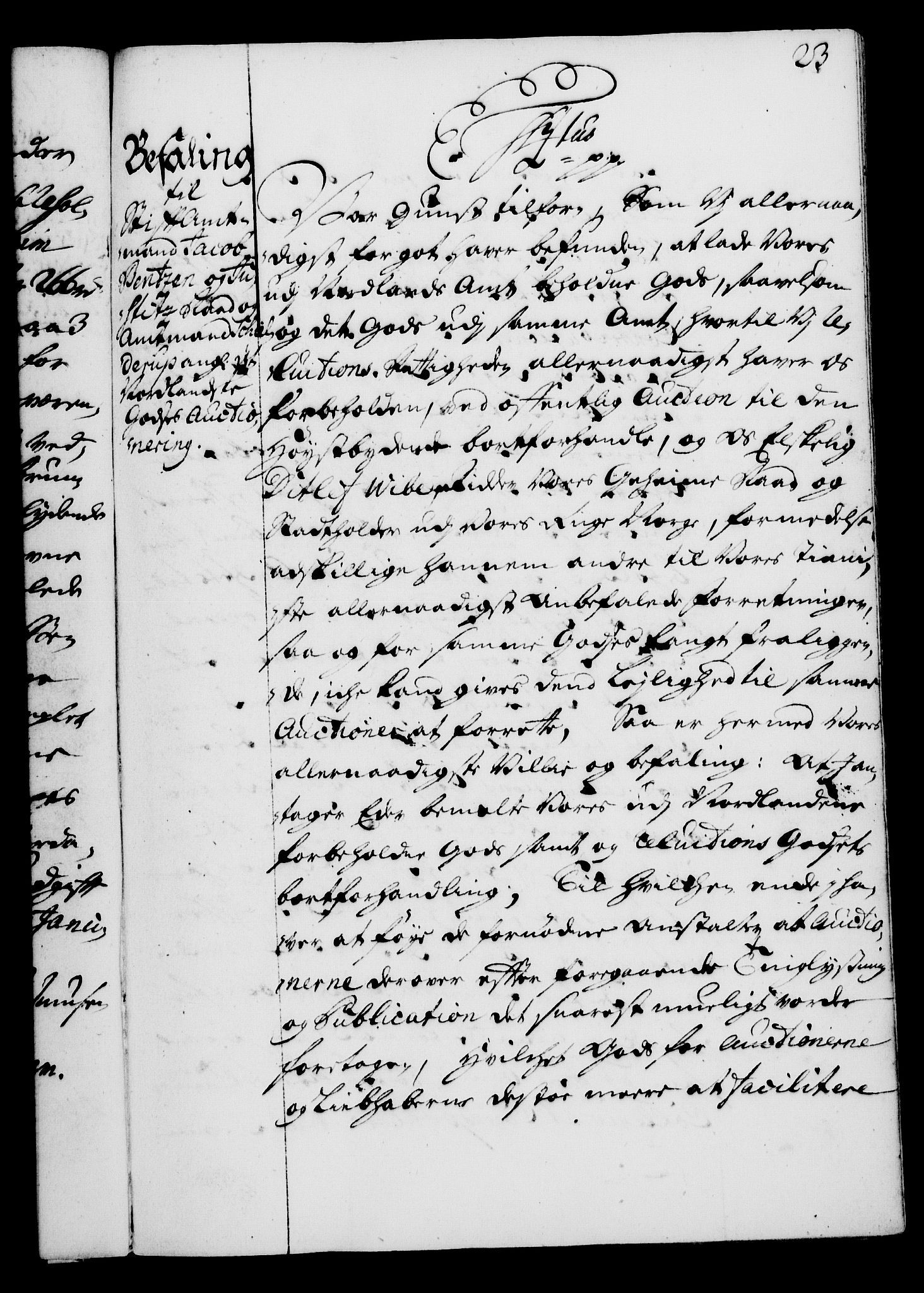 Rentekammeret, Kammerkanselliet, RA/EA-3111/G/Gg/Gga/L0003: Norsk ekspedisjonsprotokoll med register (merket RK 53.3), 1727-1734, p. 23
