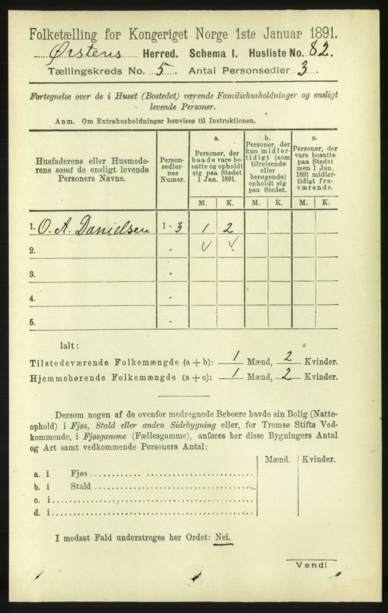 RA, 1891 census for 1520 Ørsta, 1891, p. 2271