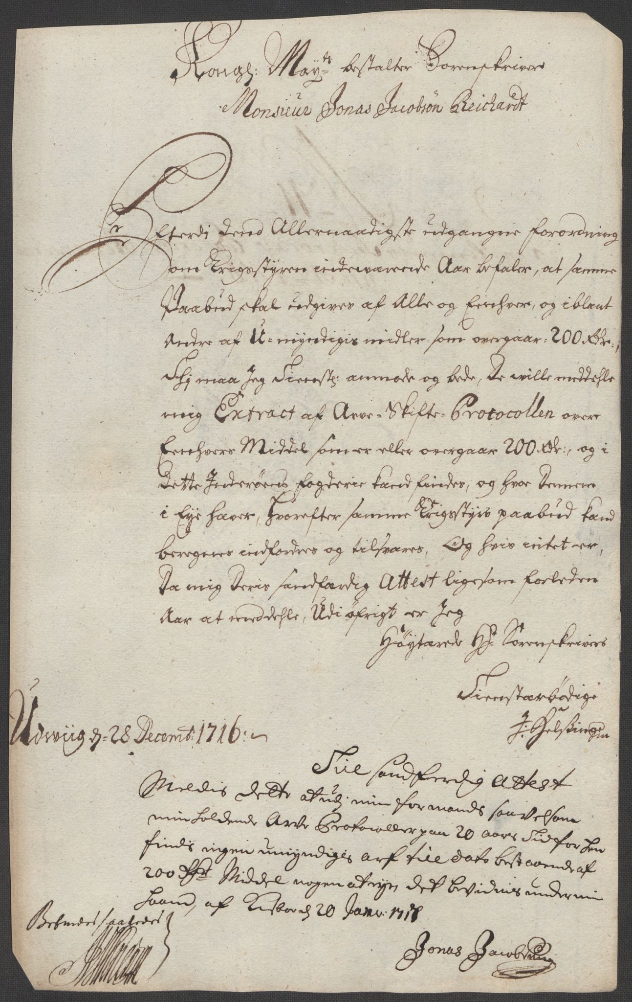 Rentekammeret inntil 1814, Reviderte regnskaper, Fogderegnskap, RA/EA-4092/R63/L4324: Fogderegnskap Inderøy, 1716, p. 163