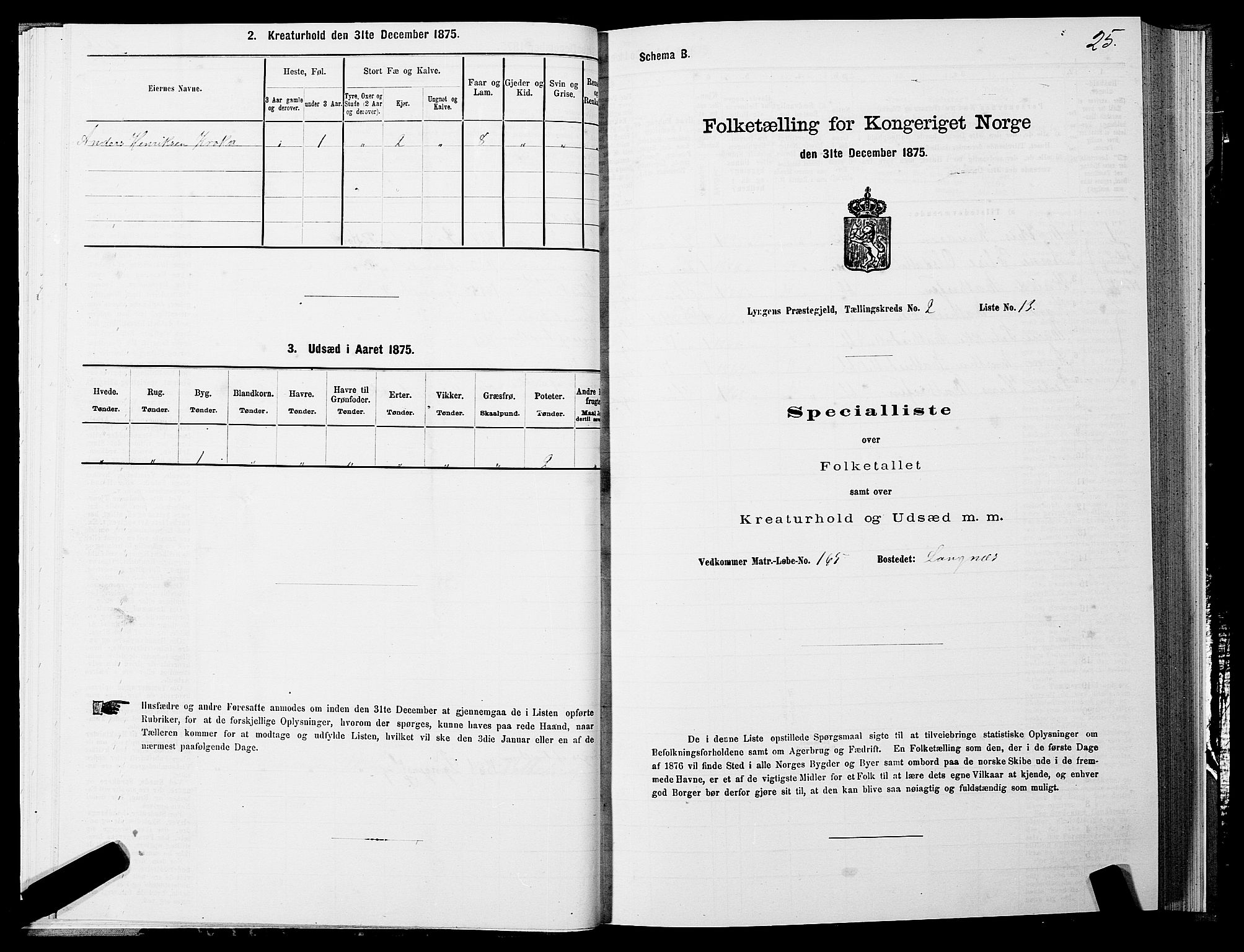 SATØ, 1875 census for 1938P Lyngen, 1875, p. 2025