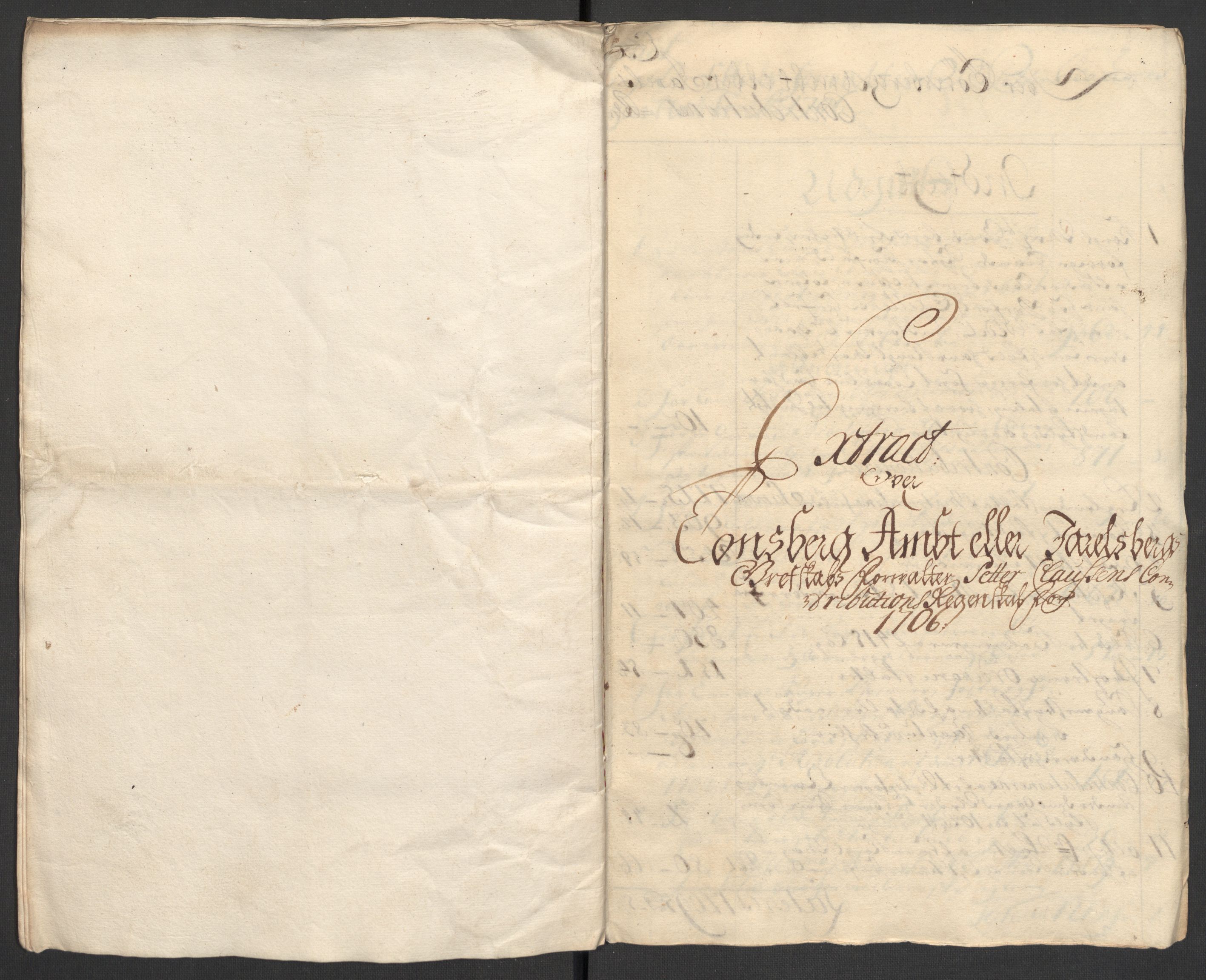 Rentekammeret inntil 1814, Reviderte regnskaper, Fogderegnskap, AV/RA-EA-4092/R32/L1872: Fogderegnskap Jarlsberg grevskap, 1706-1707, p. 261