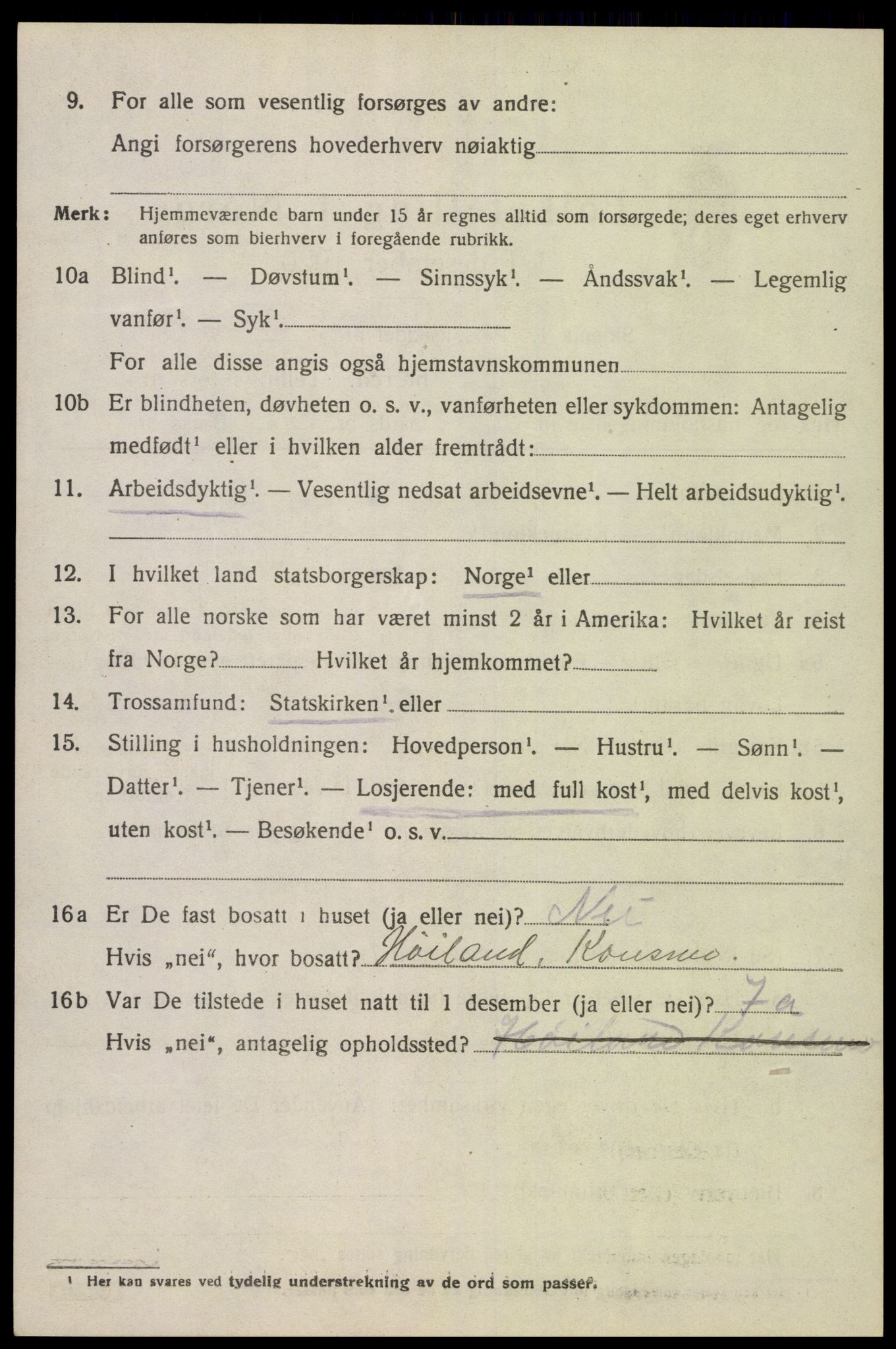SAK, 1920 census for Greipstad, 1920, p. 2081