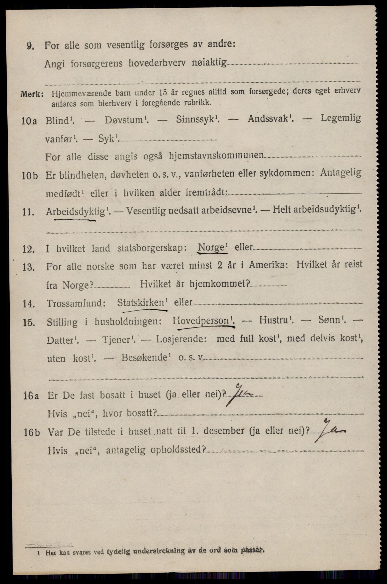 SAST, 1920 census for Tysvær, 1920, p. 2099