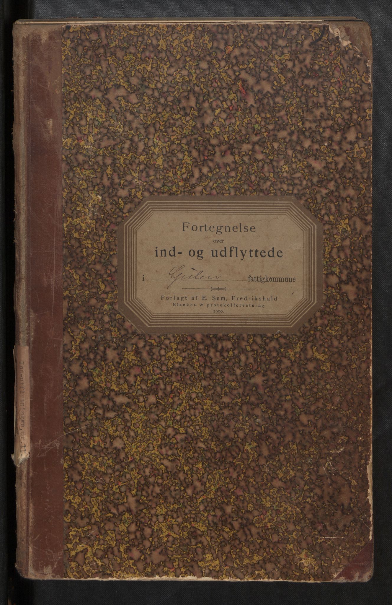 Lensmannen i Gulen, SAB/A-27901/0020/L0002: Protokoll for inn- og utflytte, 1911-1926