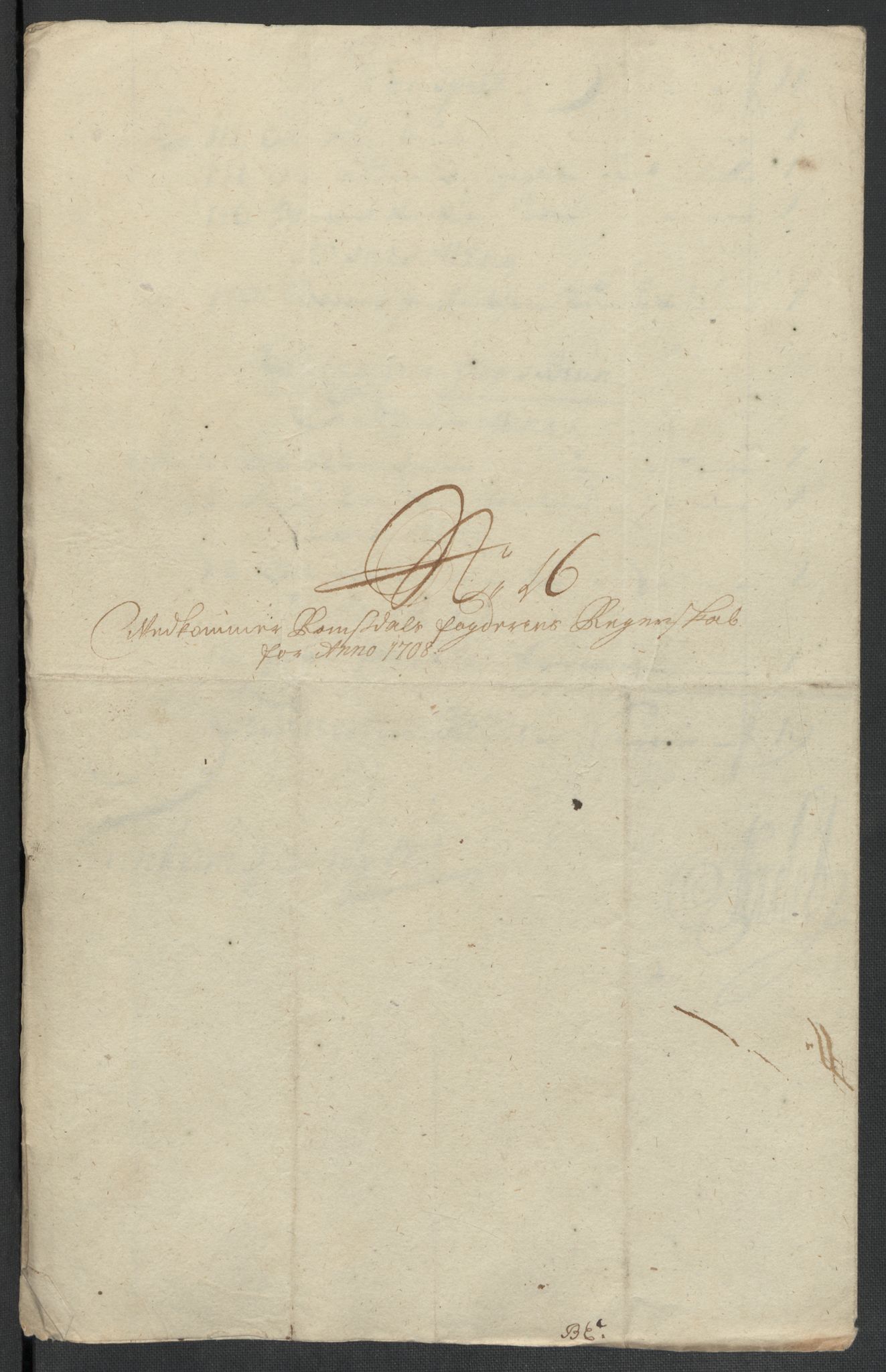 Rentekammeret inntil 1814, Reviderte regnskaper, Fogderegnskap, RA/EA-4092/R55/L3658: Fogderegnskap Romsdal, 1707-1708, p. 306