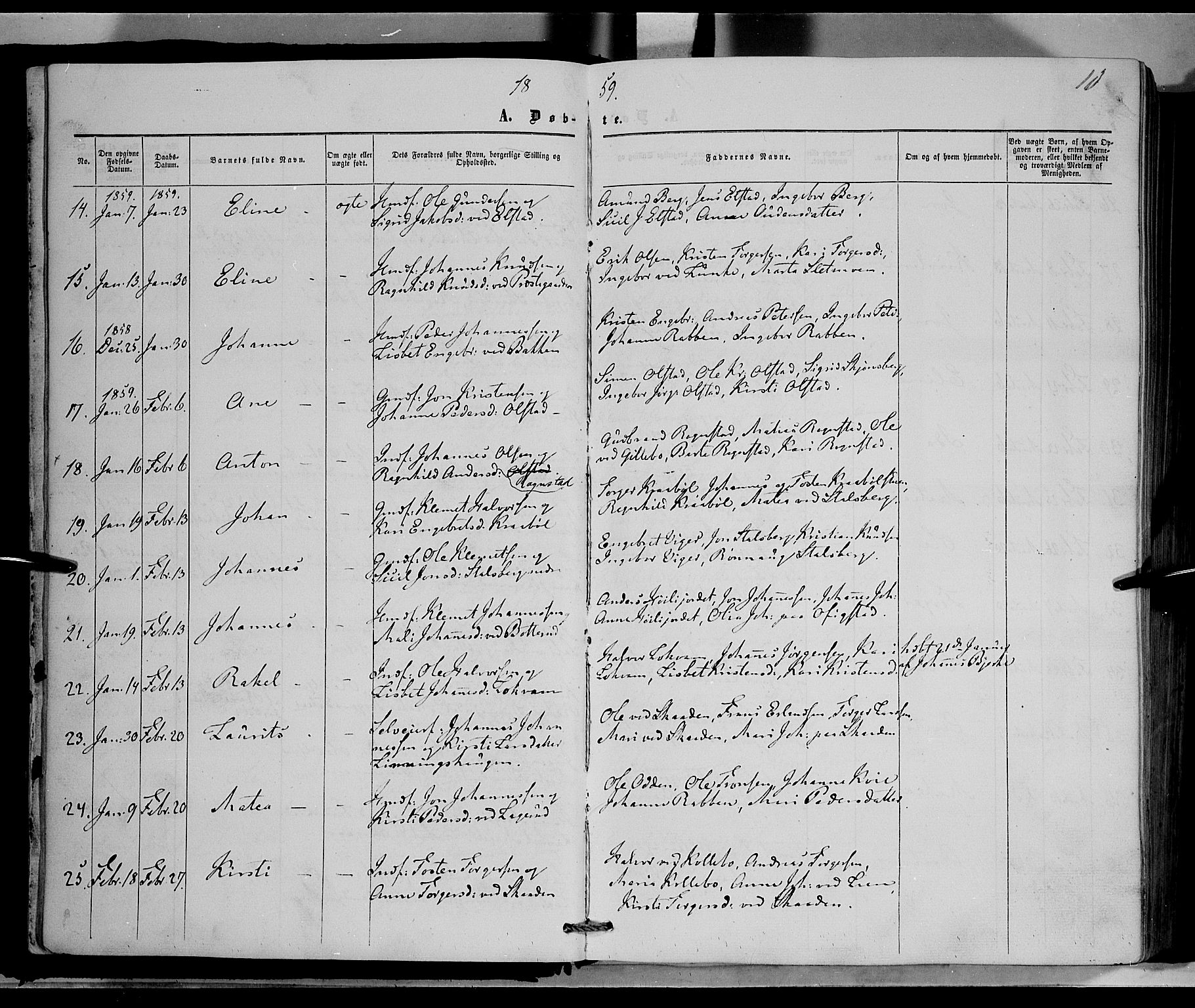 Øyer prestekontor, AV/SAH-PREST-084/H/Ha/Haa/L0006: Parish register (official) no. 6, 1858-1874, p. 13