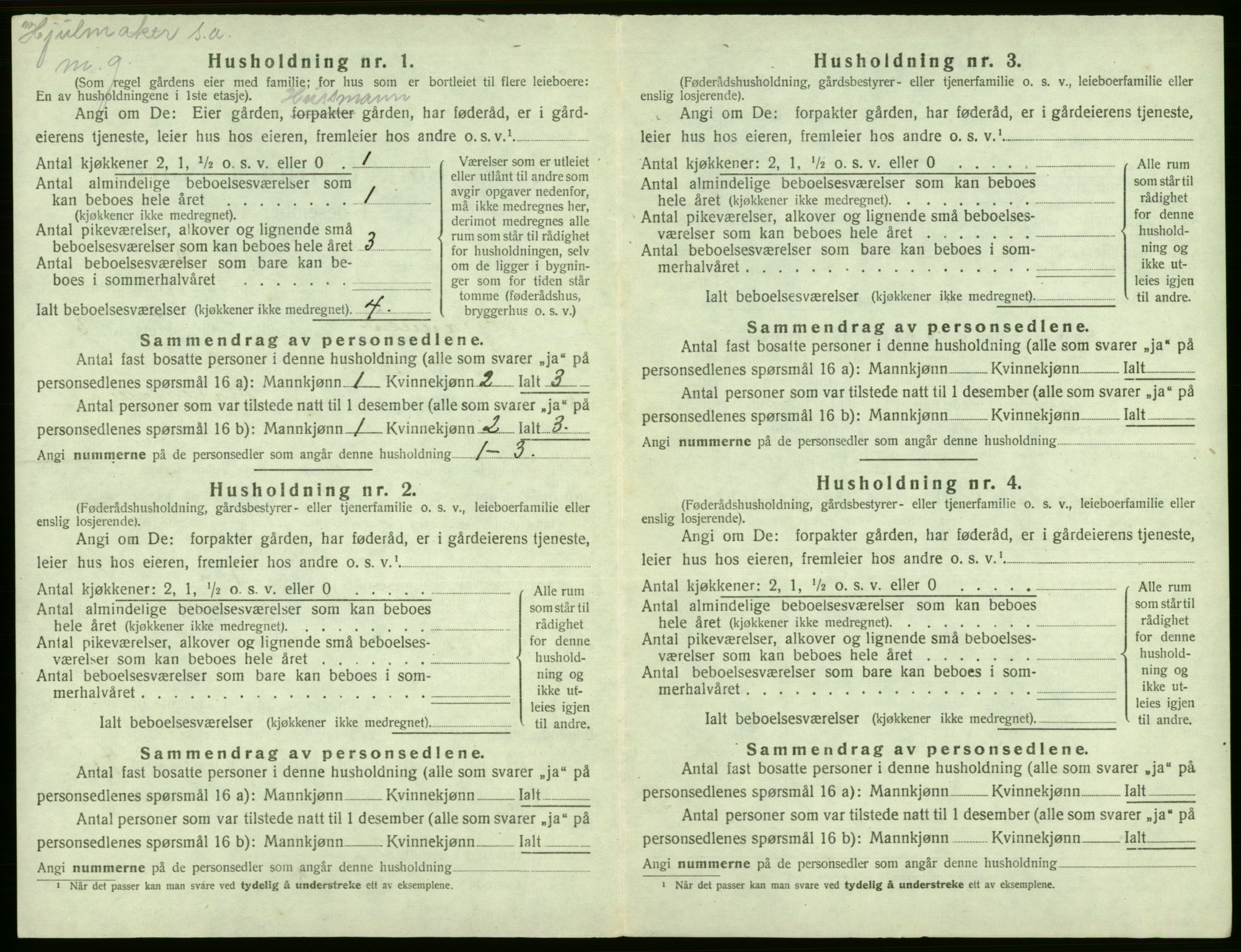 SAB, 1920 census for Granvin, 1920, p. 163