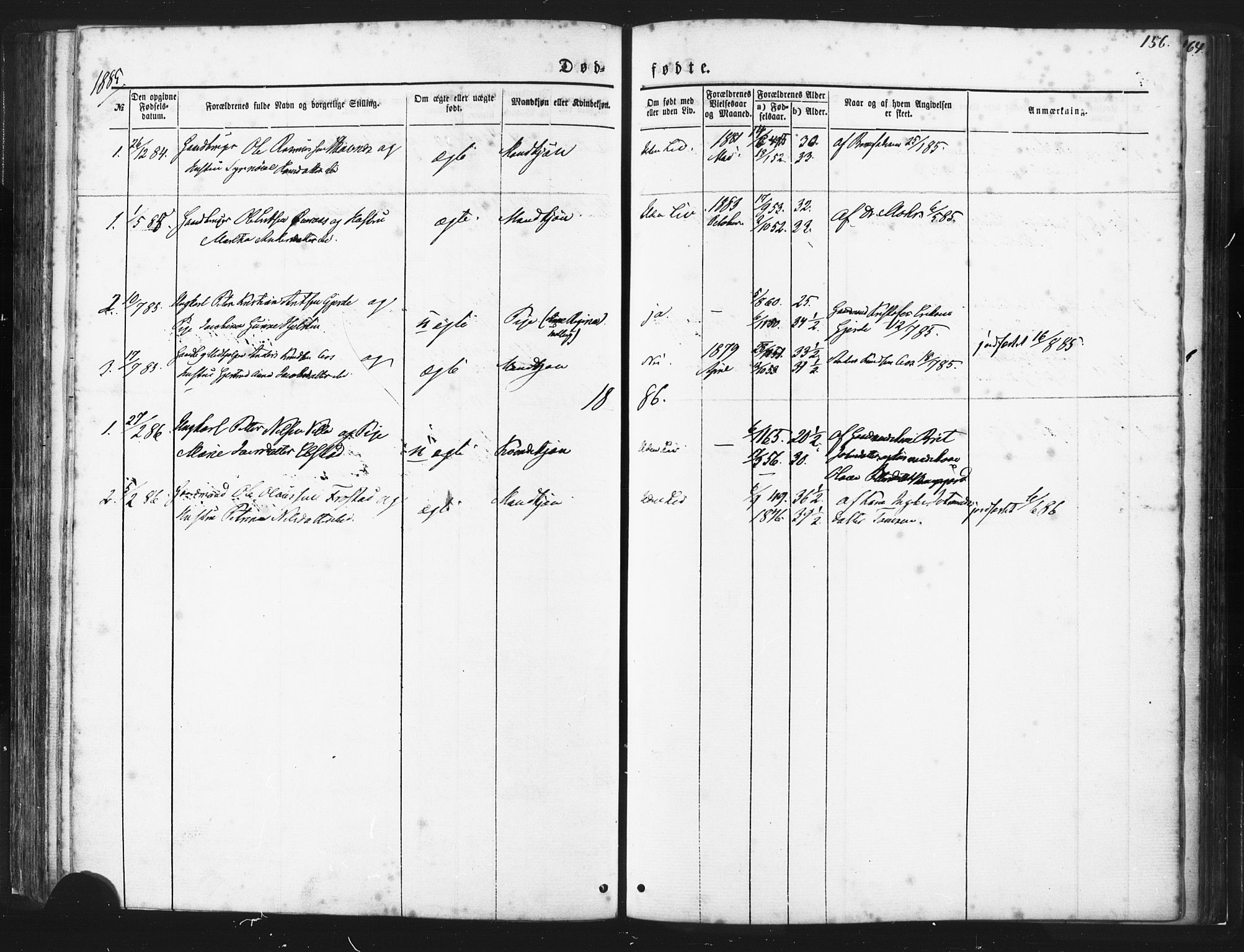 Ministerialprotokoller, klokkerbøker og fødselsregistre - Møre og Romsdal, AV/SAT-A-1454/539/L0530: Parish register (official) no. 539A03, 1872-1886, p. 156