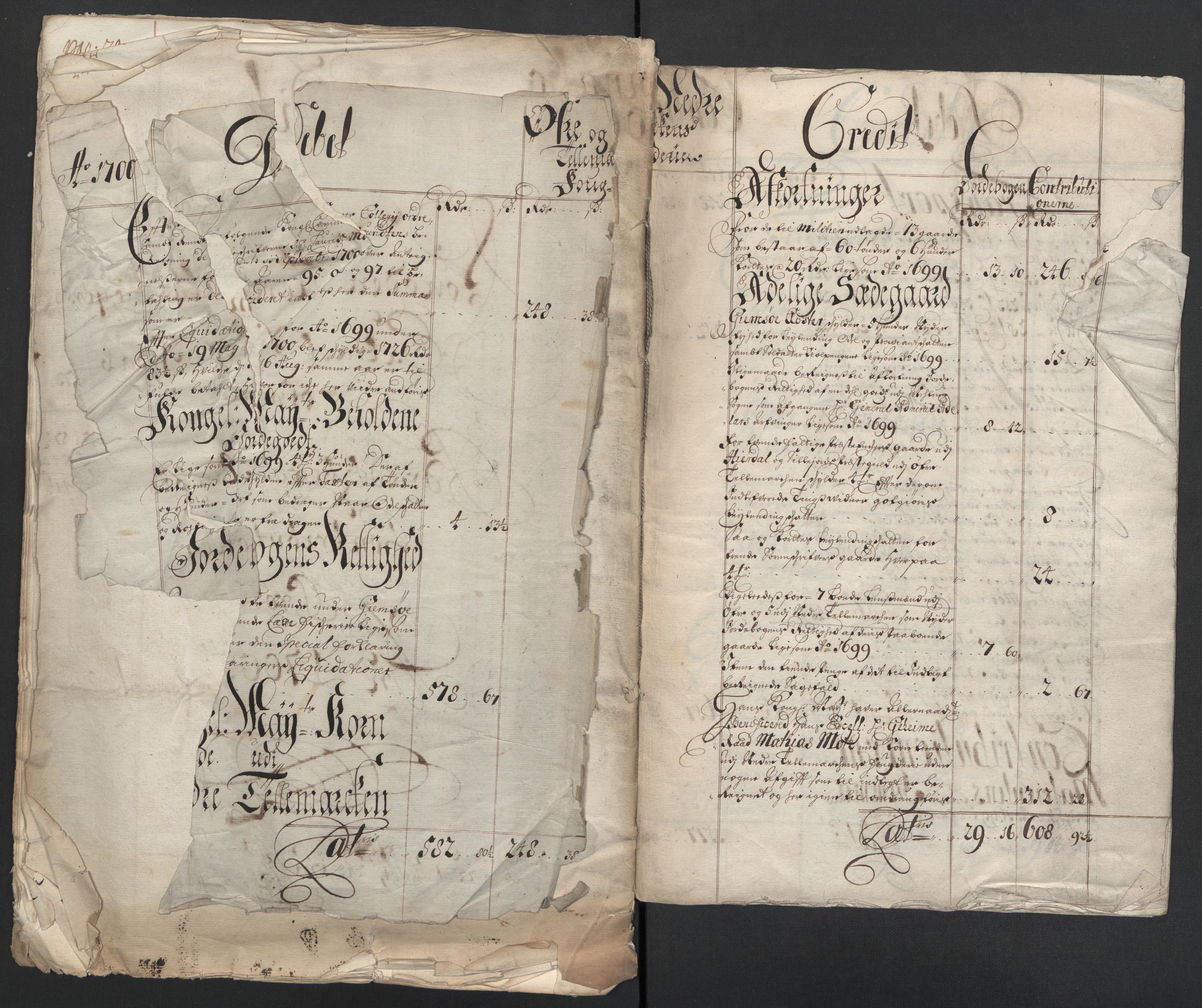 Rentekammeret inntil 1814, Reviderte regnskaper, Fogderegnskap, AV/RA-EA-4092/R36/L2103: Fogderegnskap Øvre og Nedre Telemark og Bamble, 1700, p. 15