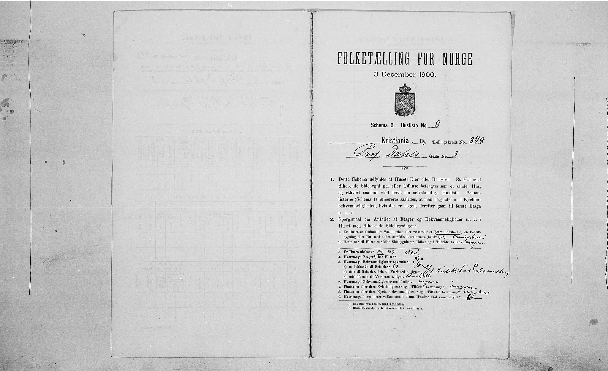 SAO, 1900 census for Kristiania, 1900, p. 73158