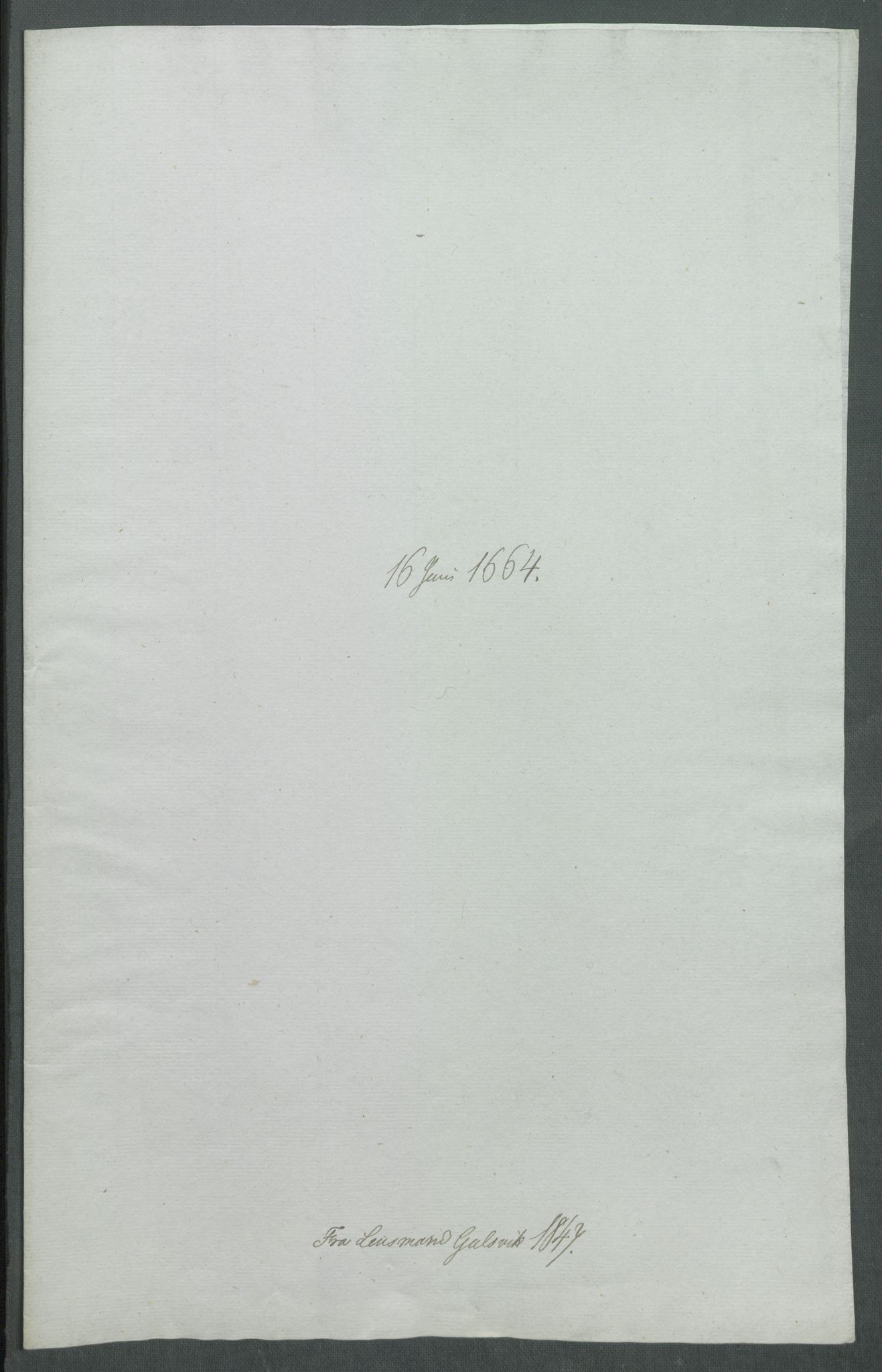 Riksarkivets diplomsamling, AV/RA-EA-5965/F02/L0170: Dokumenter, 1664-1666, p. 48